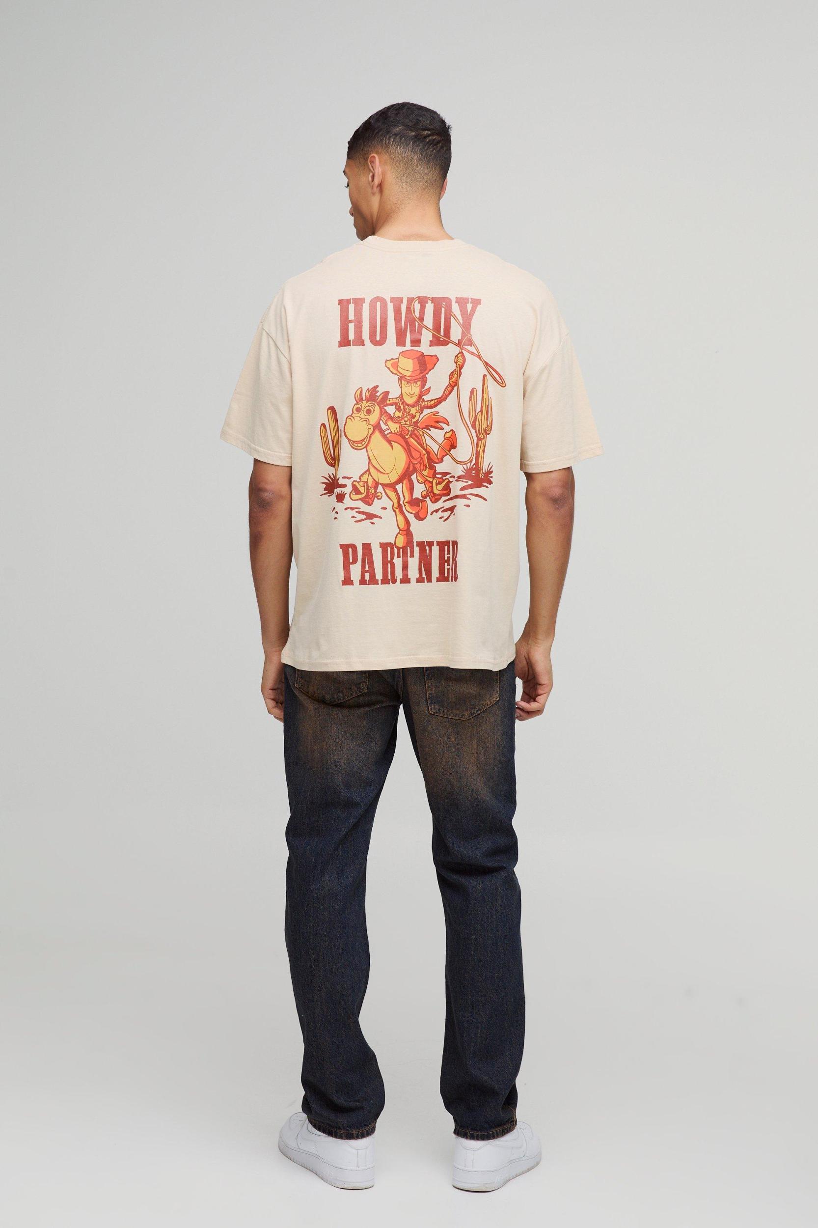 Oversized Disney Toy Story Howdy License T-Shirt | boohooMAN USA Product Image