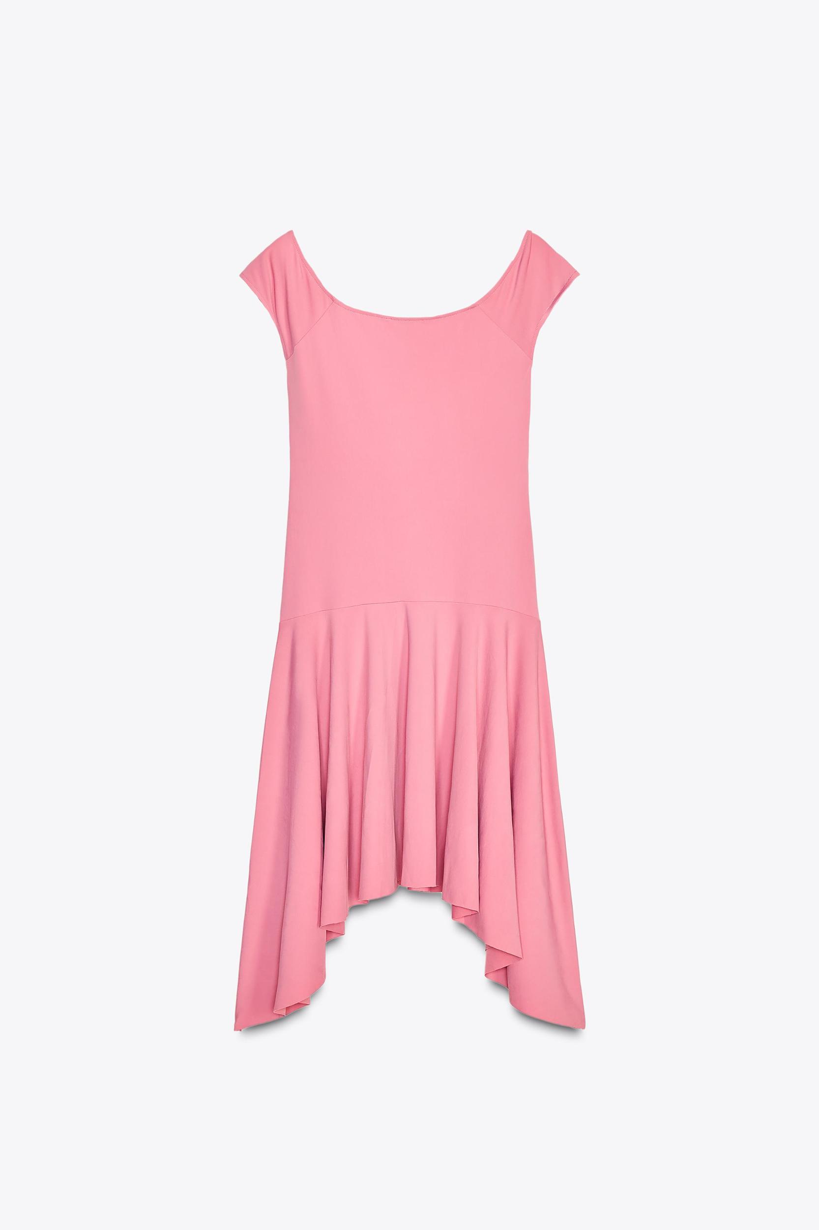 ASYMMETRIC HEM POLYAMIDE DRESS Product Image