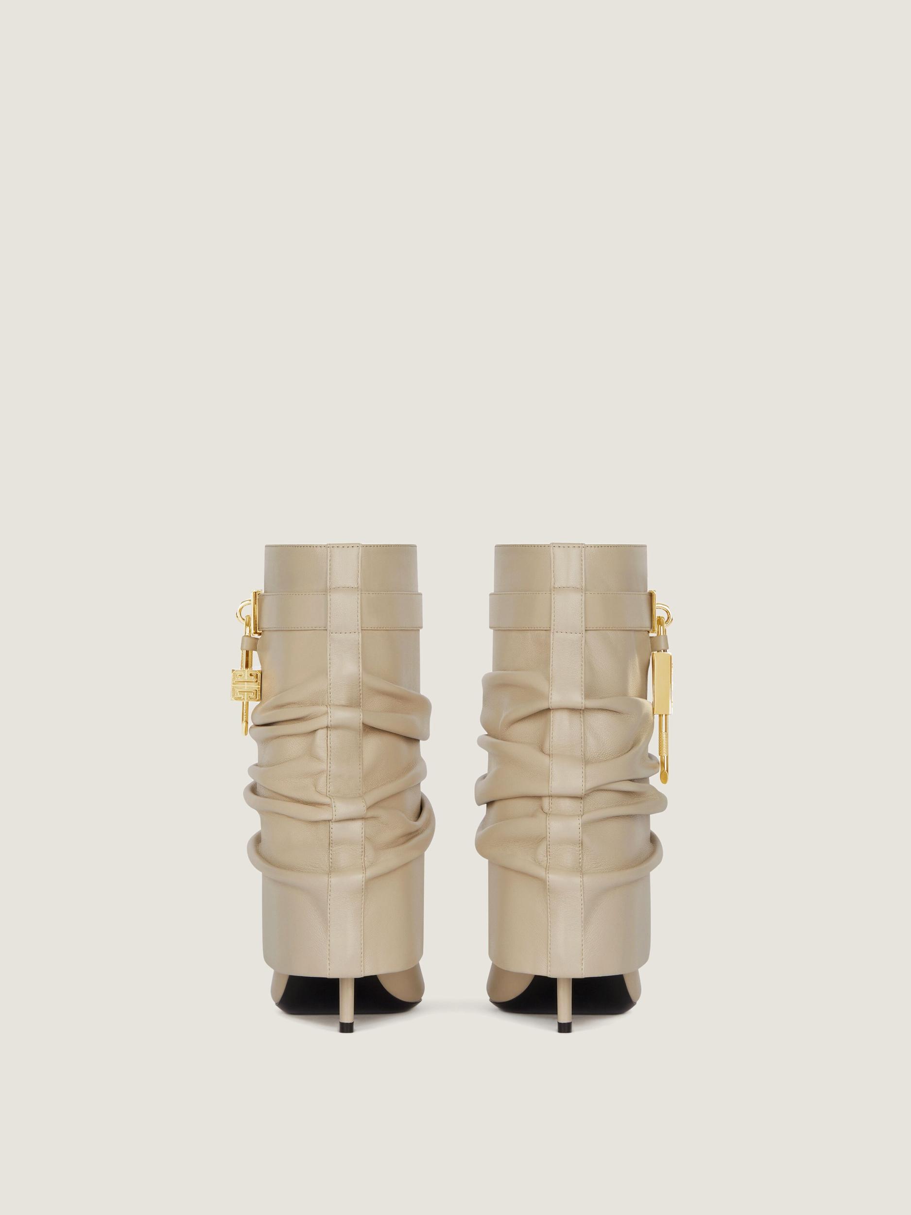 Shark Lock Stiletto ankle boots in nappa leather Product Image