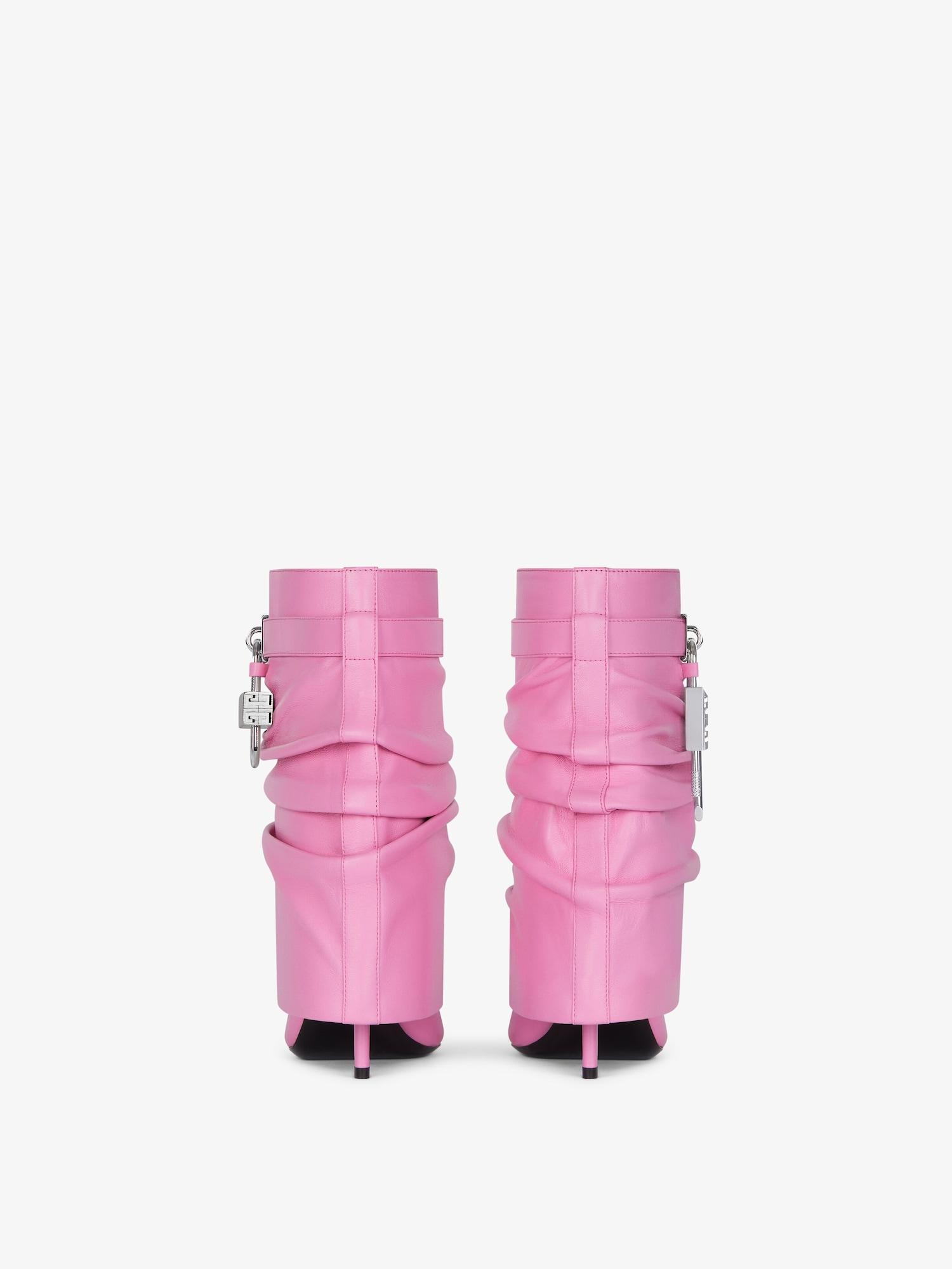 Shark Lock Stiletto ankle boots in nappa leather Product Image