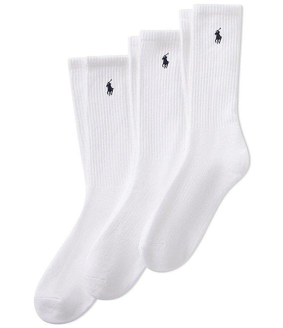 Polo Ralph Lauren Big & Tall Cotton-Blend Crew Socks 3-Pack Product Image