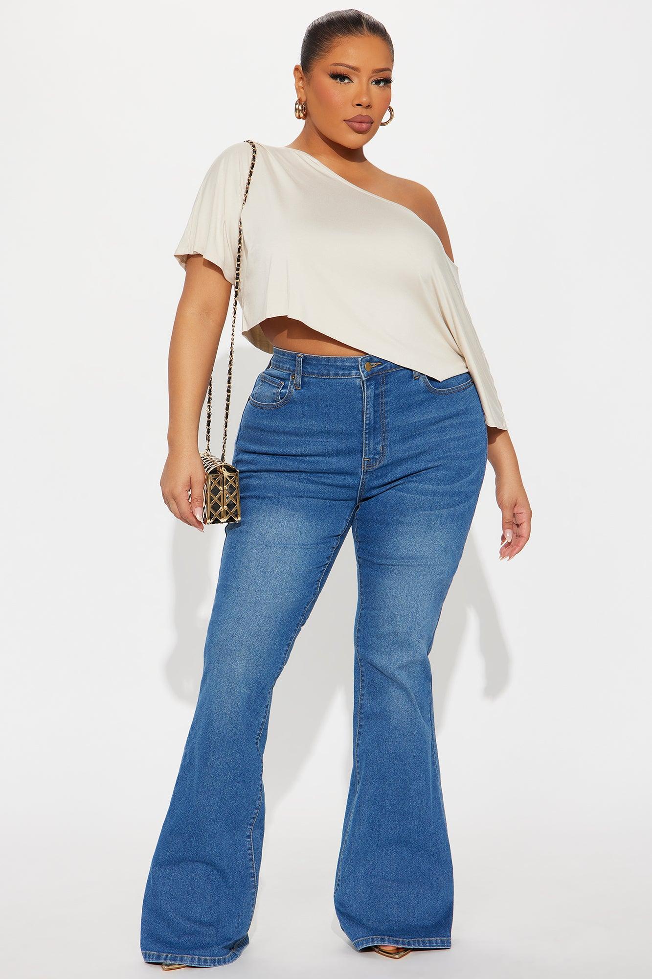 Modal Off Shoulder Cropped Top - Bone Female Product Image