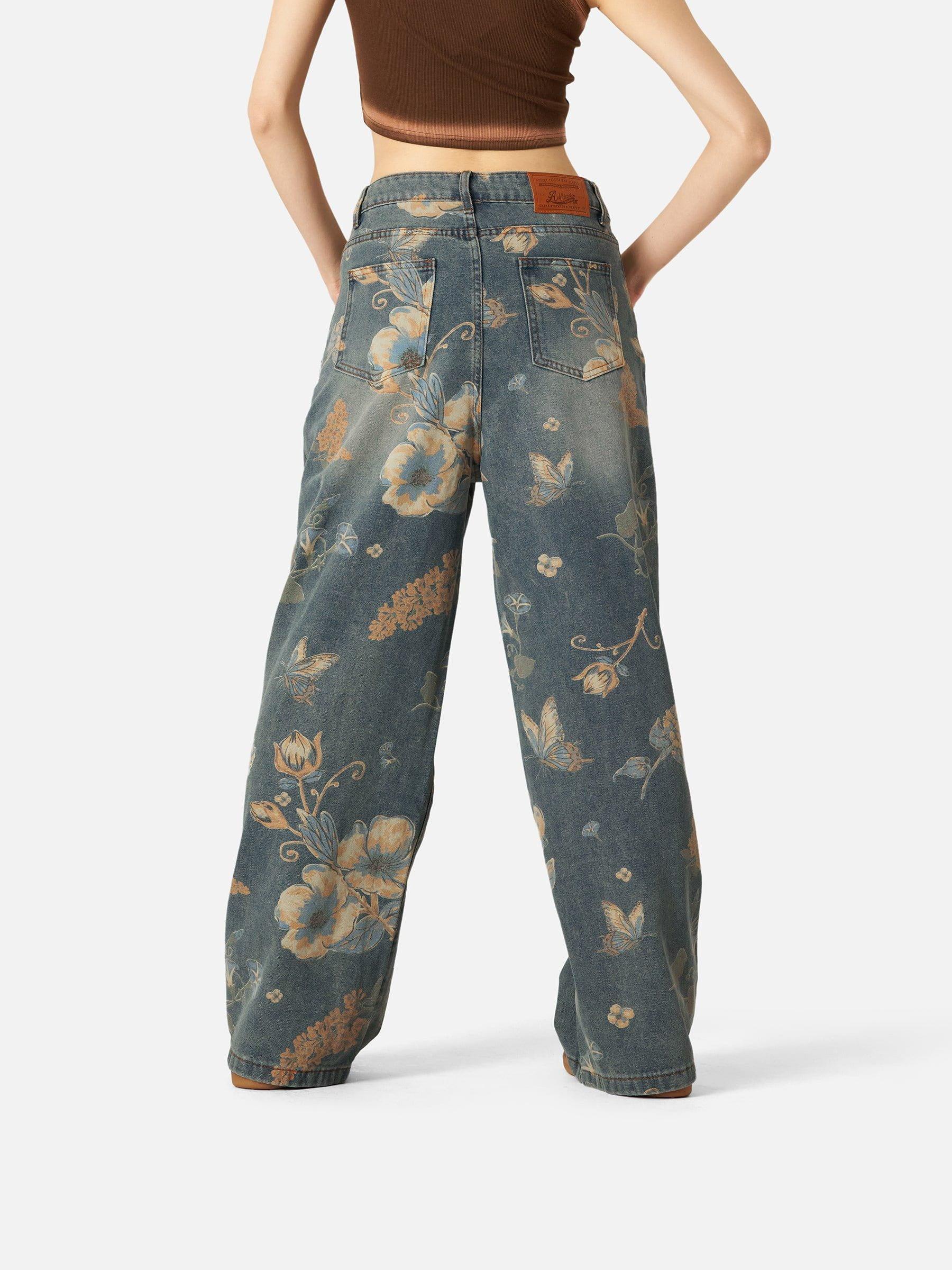 Aelfric Eden Floral Baggy Jeans Product Image