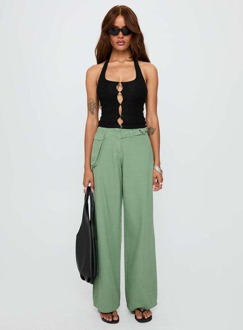 Just Talk Button Up Top Black Product Image