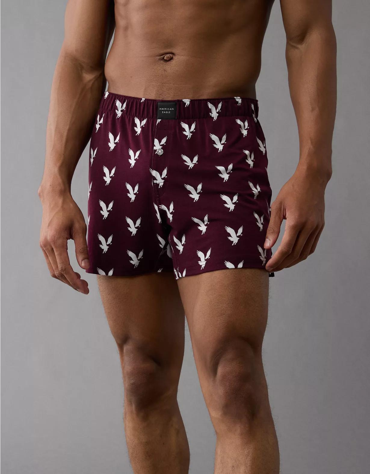 AEO Men's Eagles Slim Knit Ultra Soft Boxer Short Product Image