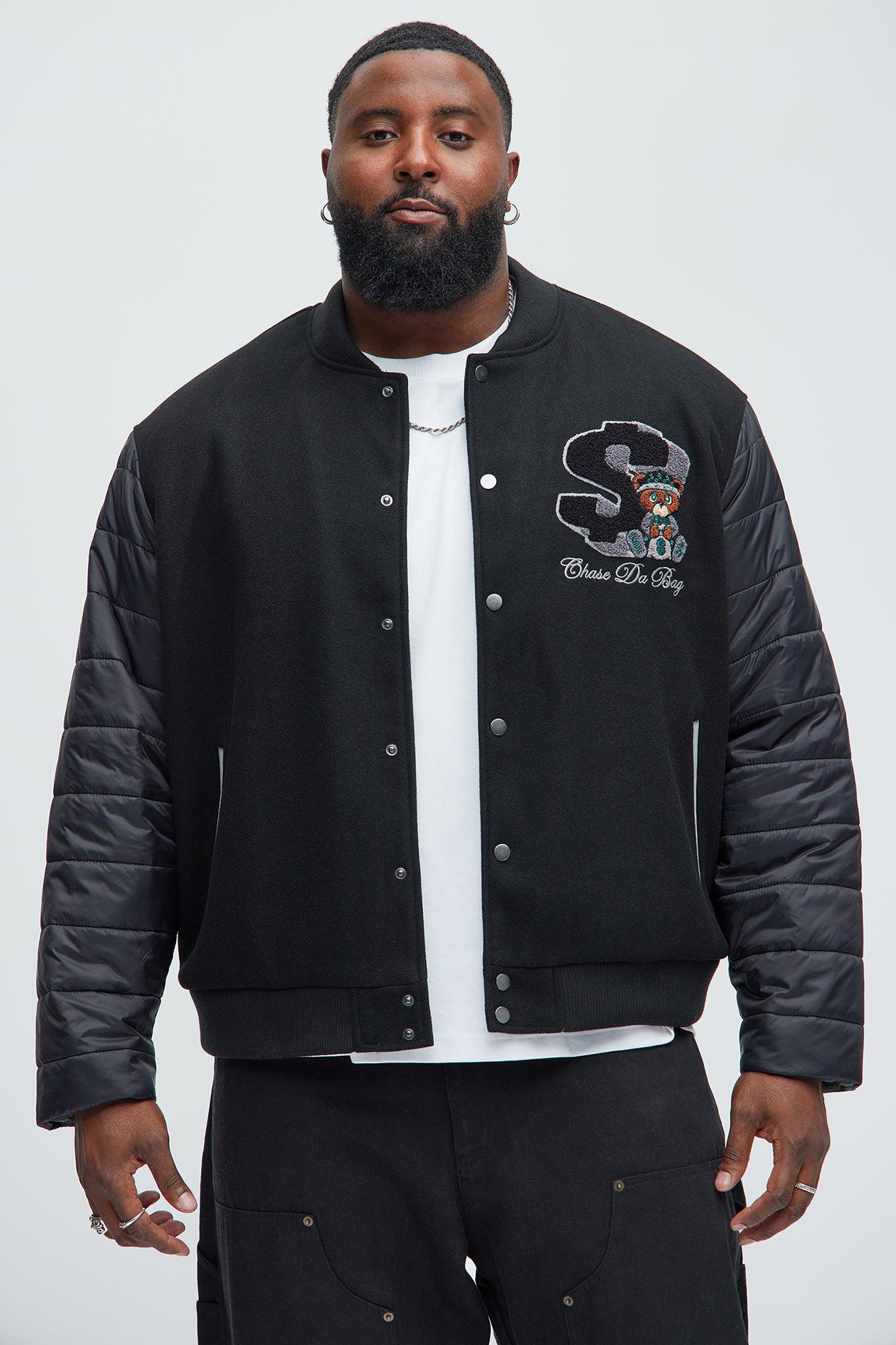Chase A Bag Varsity Jacket - Black Product Image