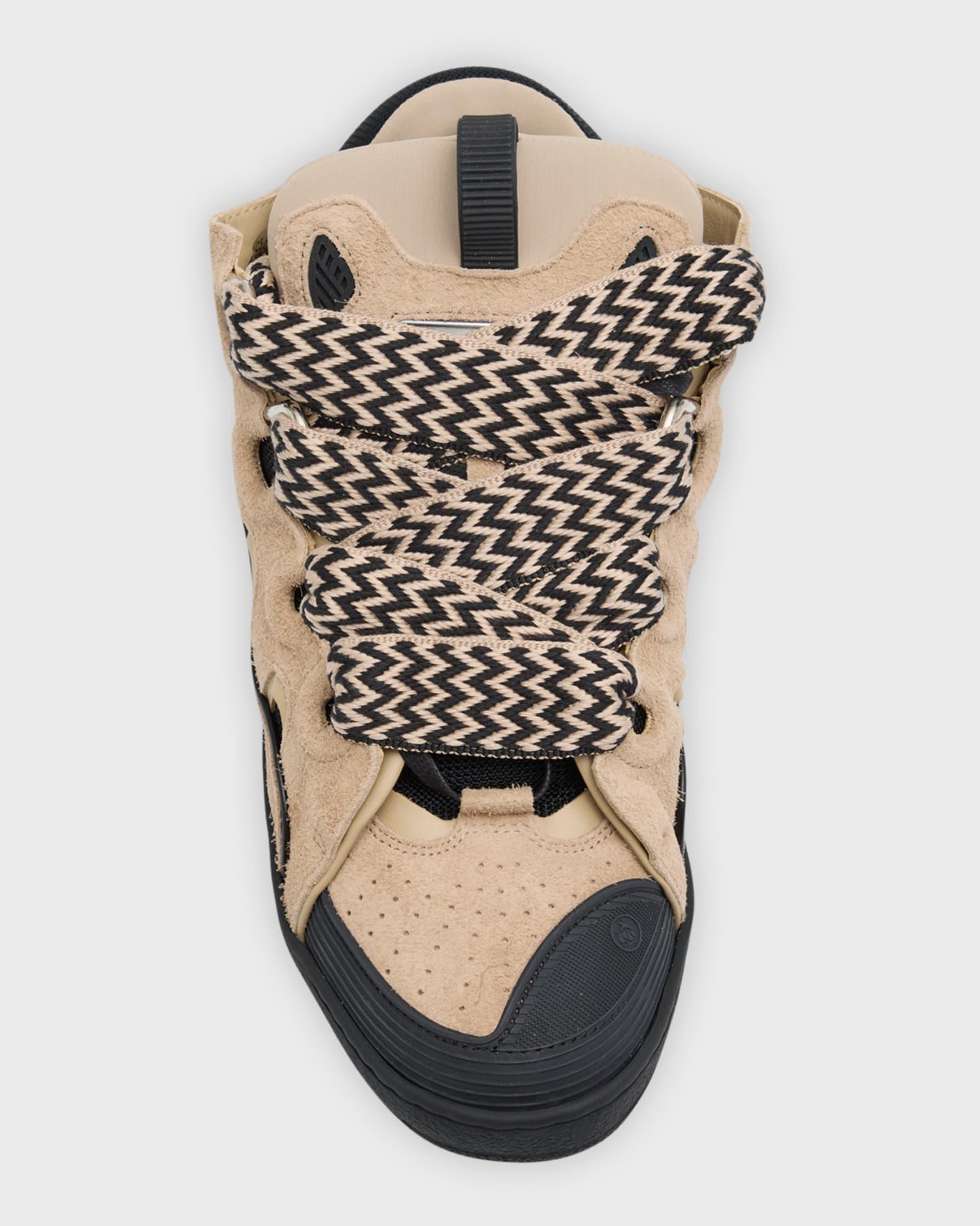 Men's Curb Suede Chunky Low-Top Sneakers Product Image