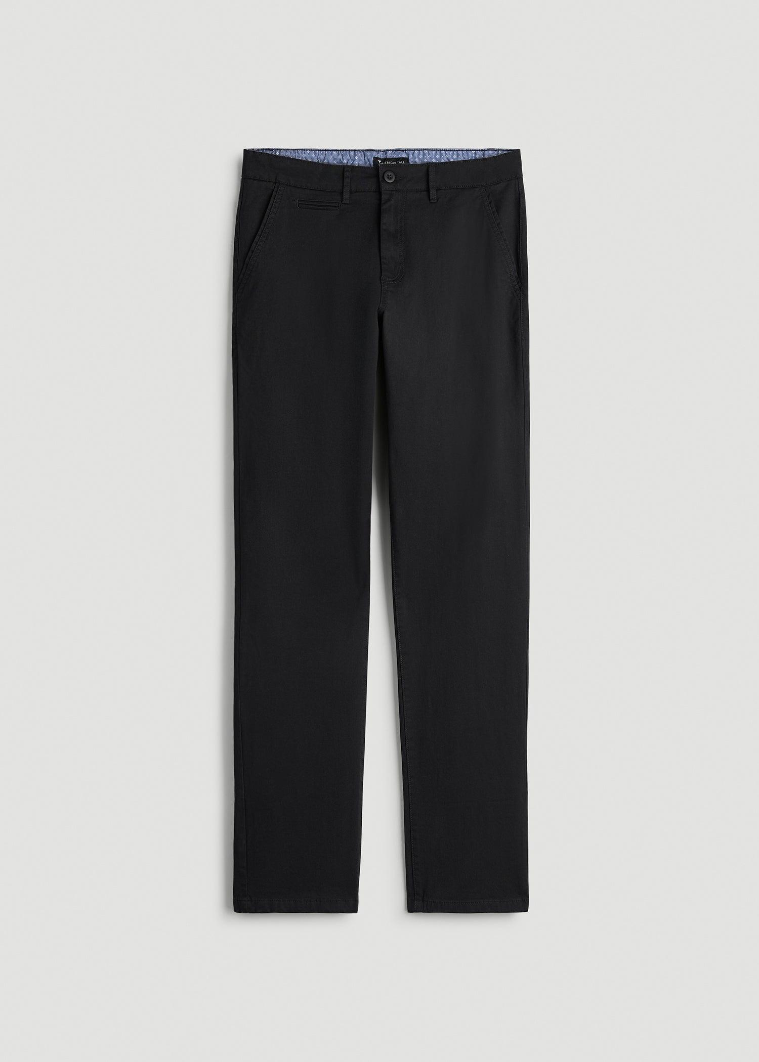J1 STRAIGHT Leg Chinos for Tall Men in Black Male Product Image