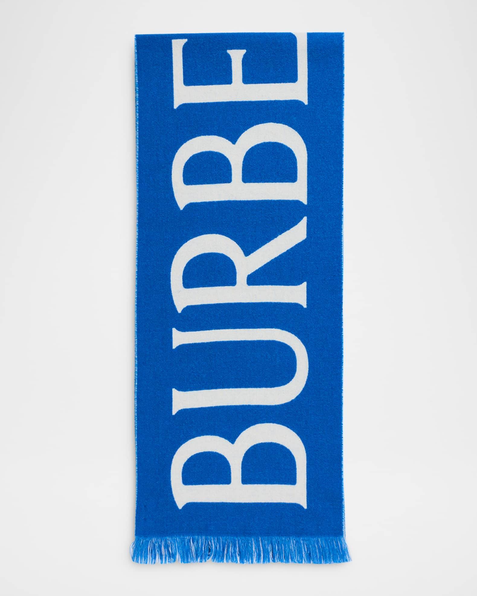 Men's Wool Logo Text B Shield Scarf Product Image