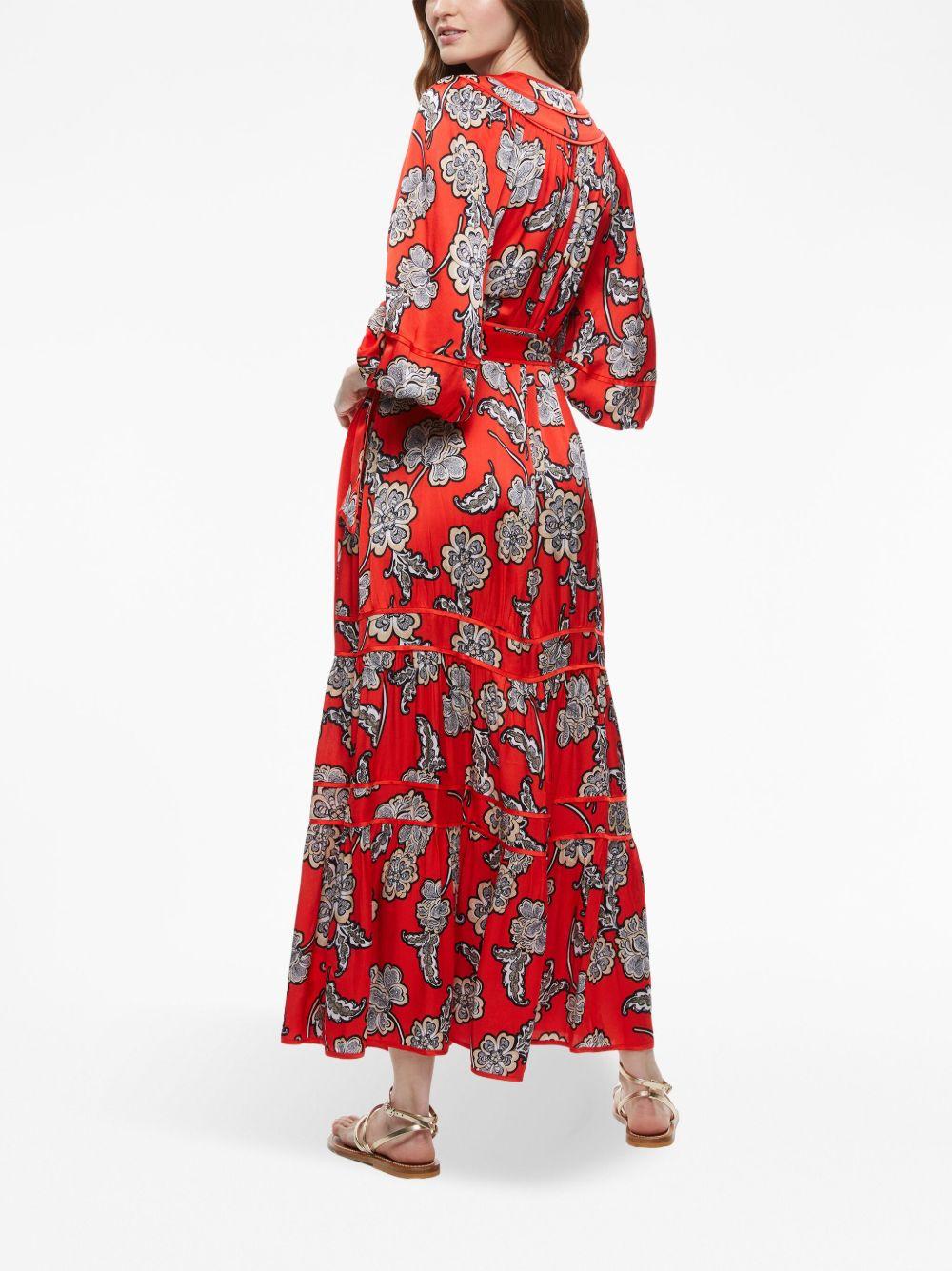 Lyla floral-print midi dress Product Image