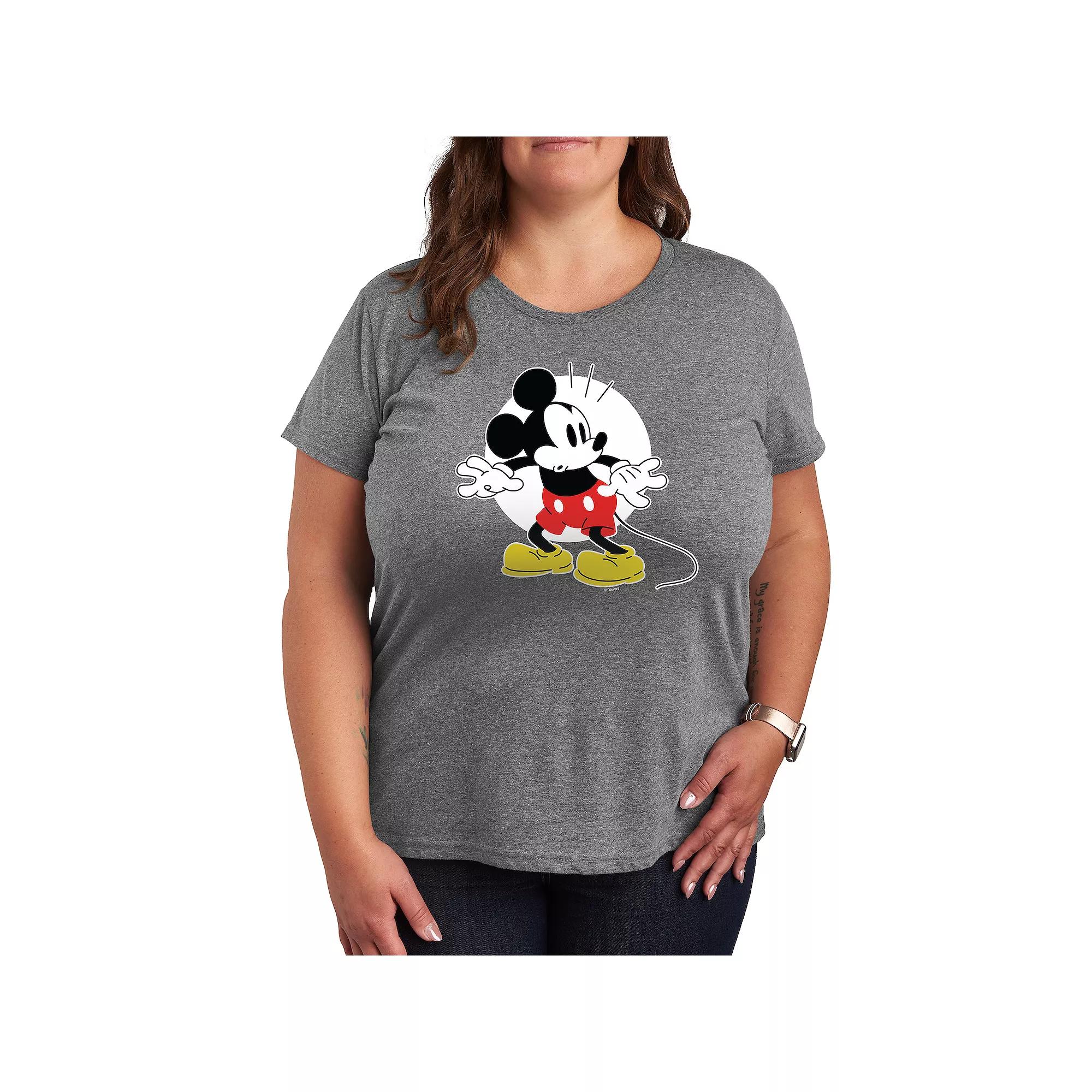 Disney's Mickey Mouse Plus Surprised Graphic Tee, Women's,  Product Image