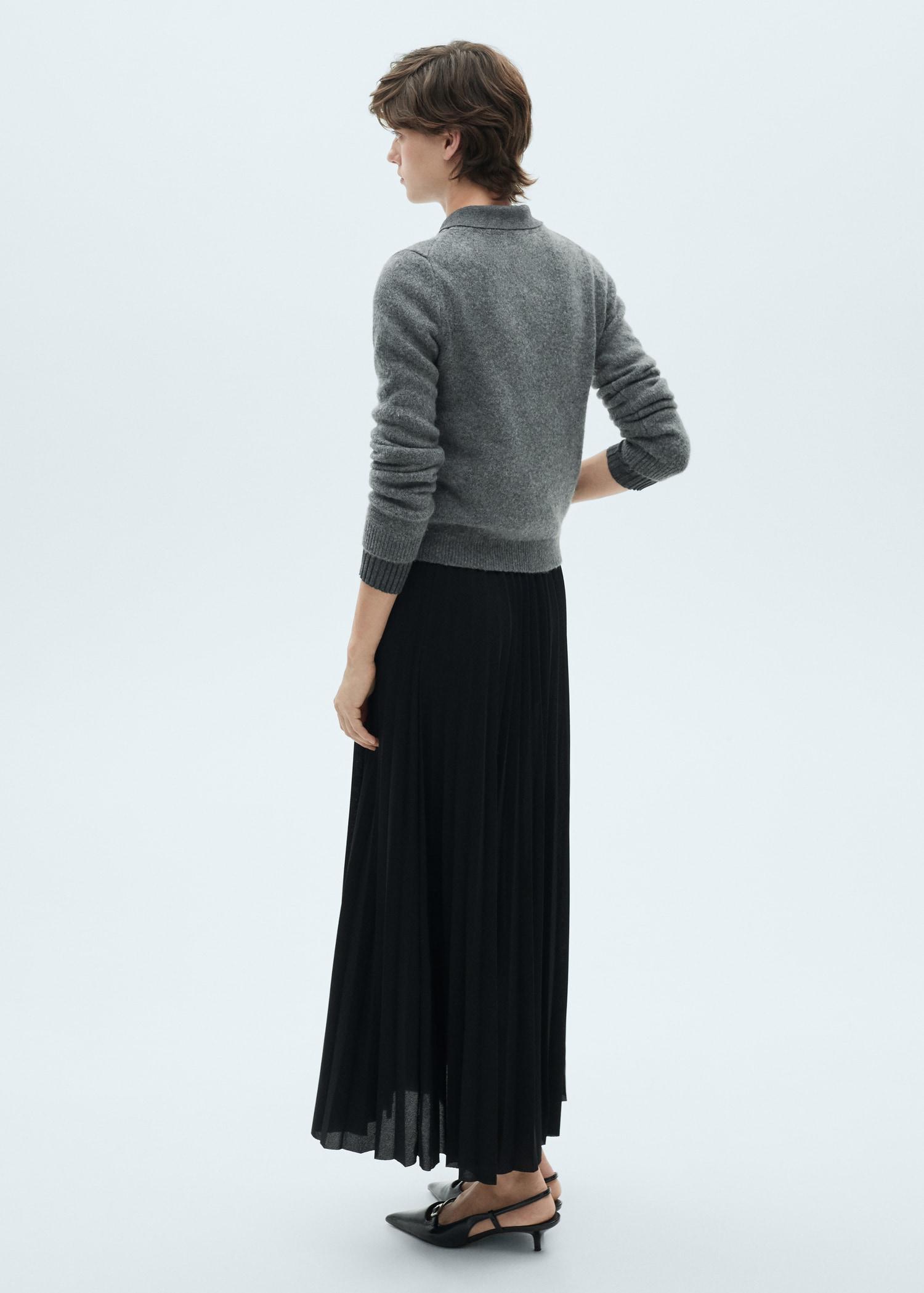 Pleated long skirt - Women | MANGO USA Product Image