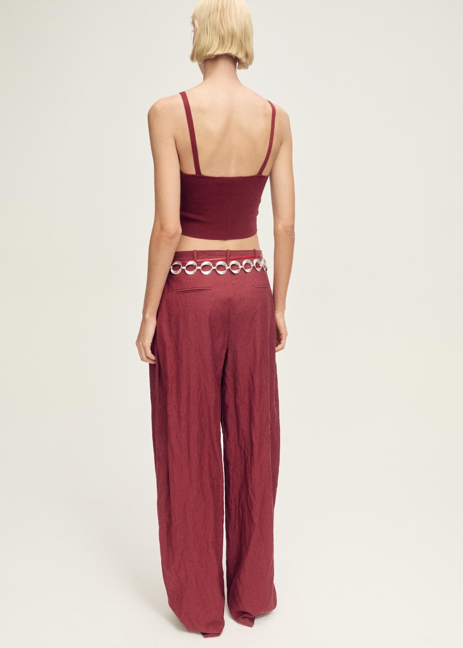 Fine-knit crop top - Women | MANGO USA Product Image