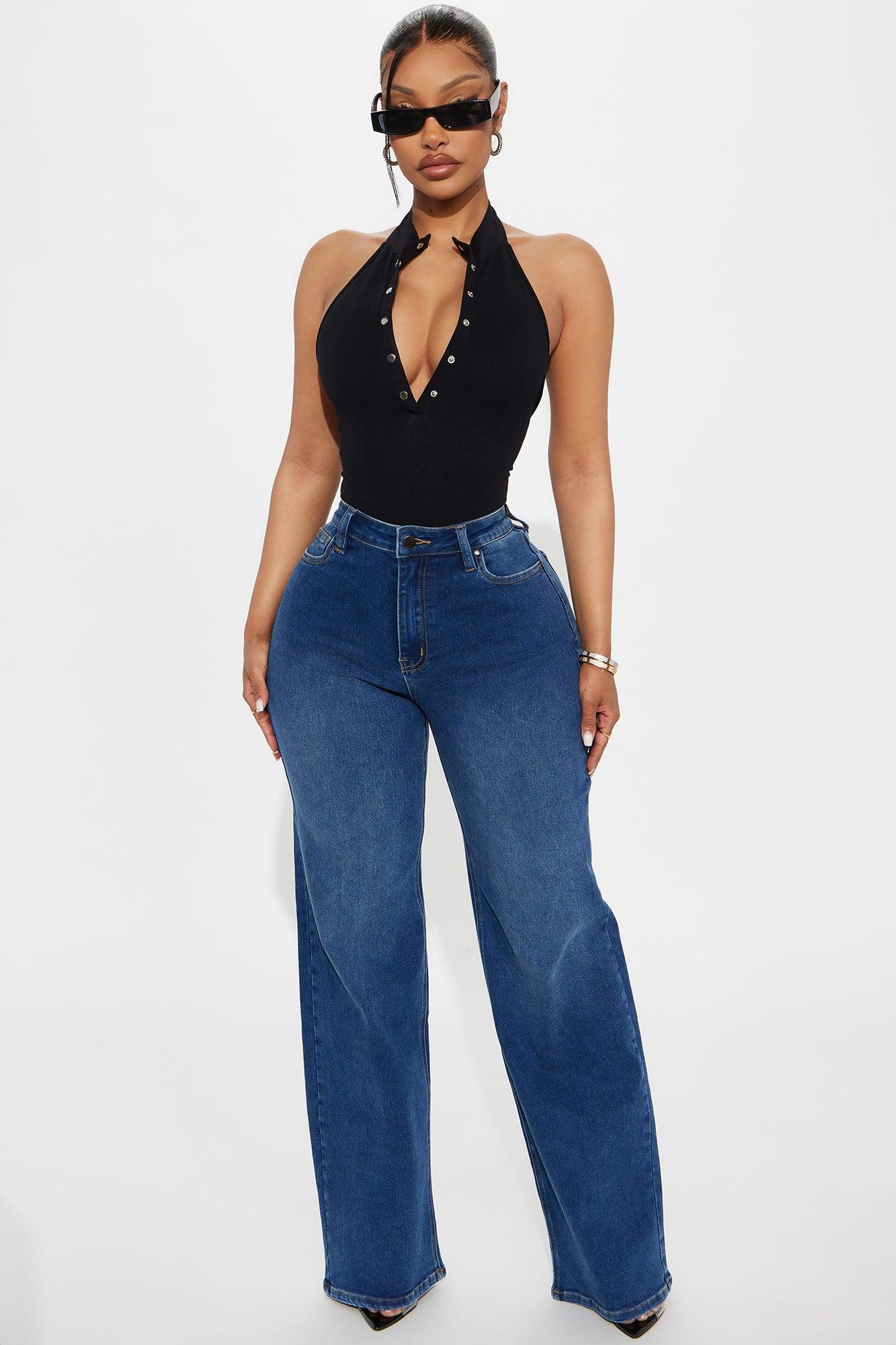 Like A Pro Mock Neck Halter Bodysuit - Black Female Product Image