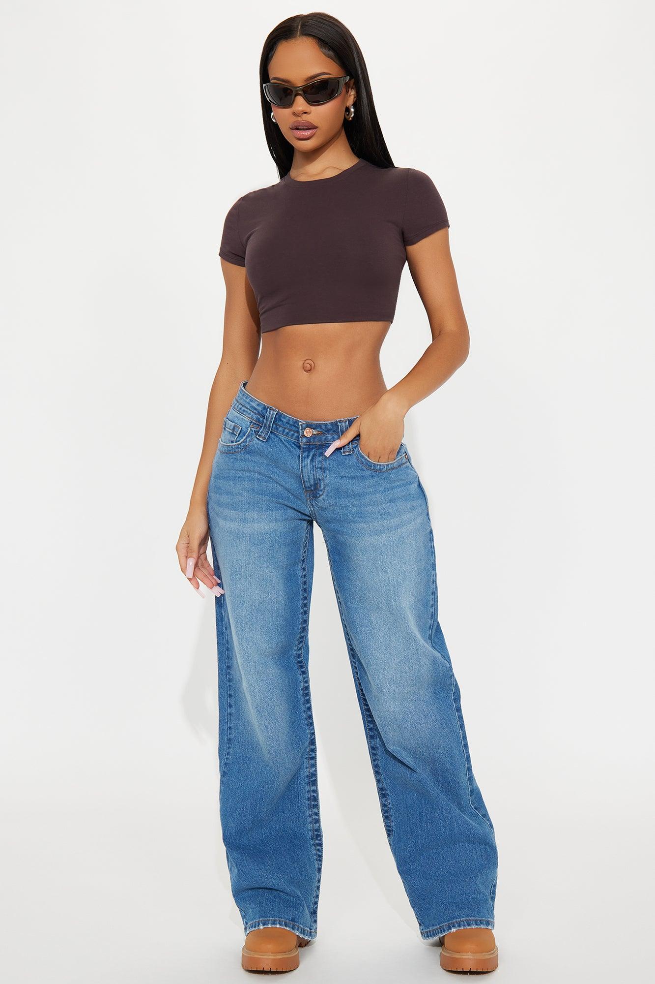 Line It Up Straight Leg Jeans - Medium Wash Female Product Image