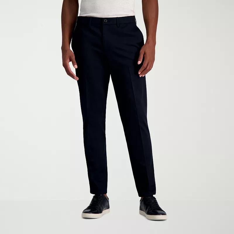 Men's Haggar® Wrinkle Free Performance Khaki Slim Fit Flat Front Pants,  Product Image