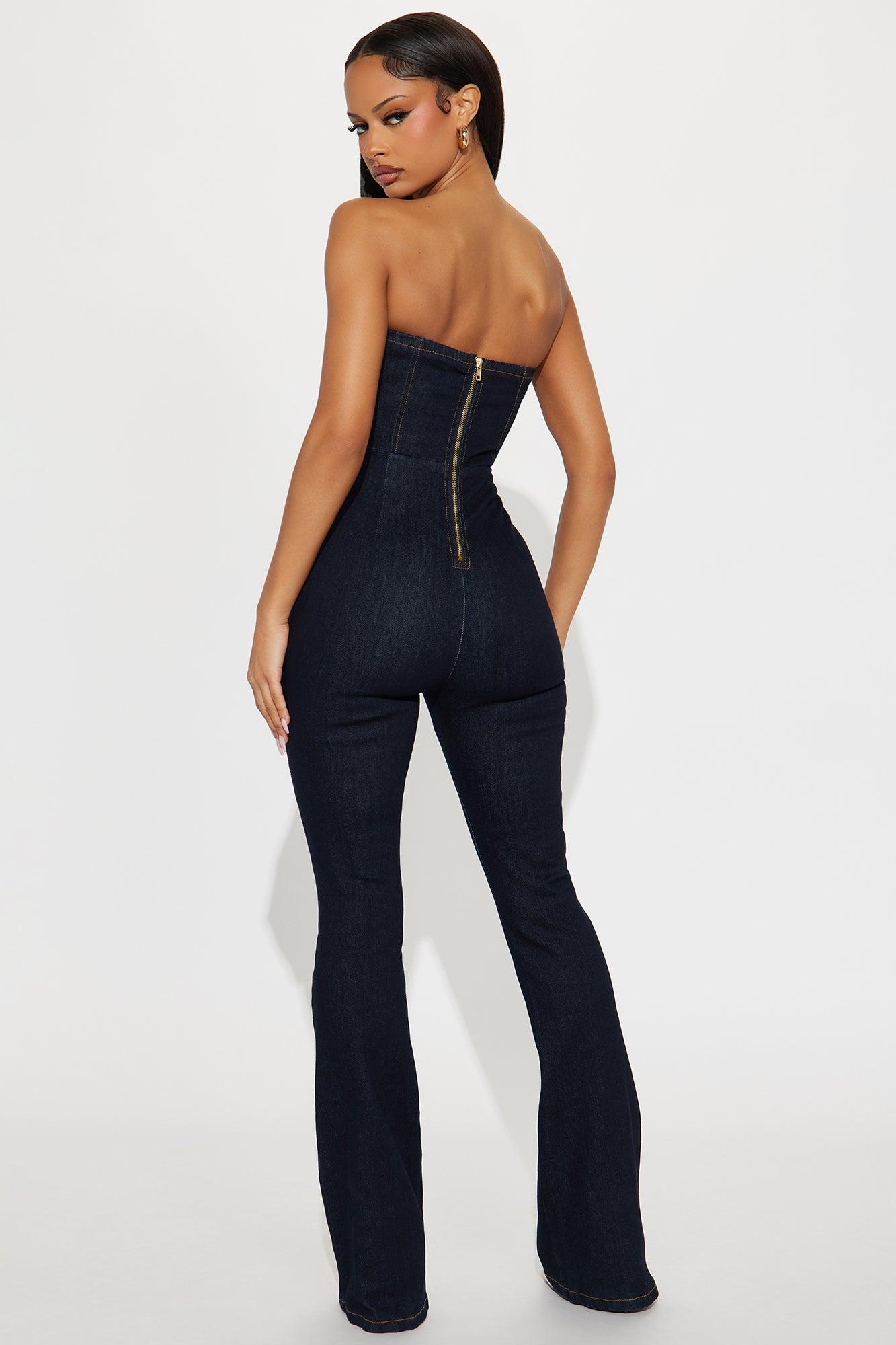 Play It Your Way Denim Jumpsuit - Indigo Female Product Image