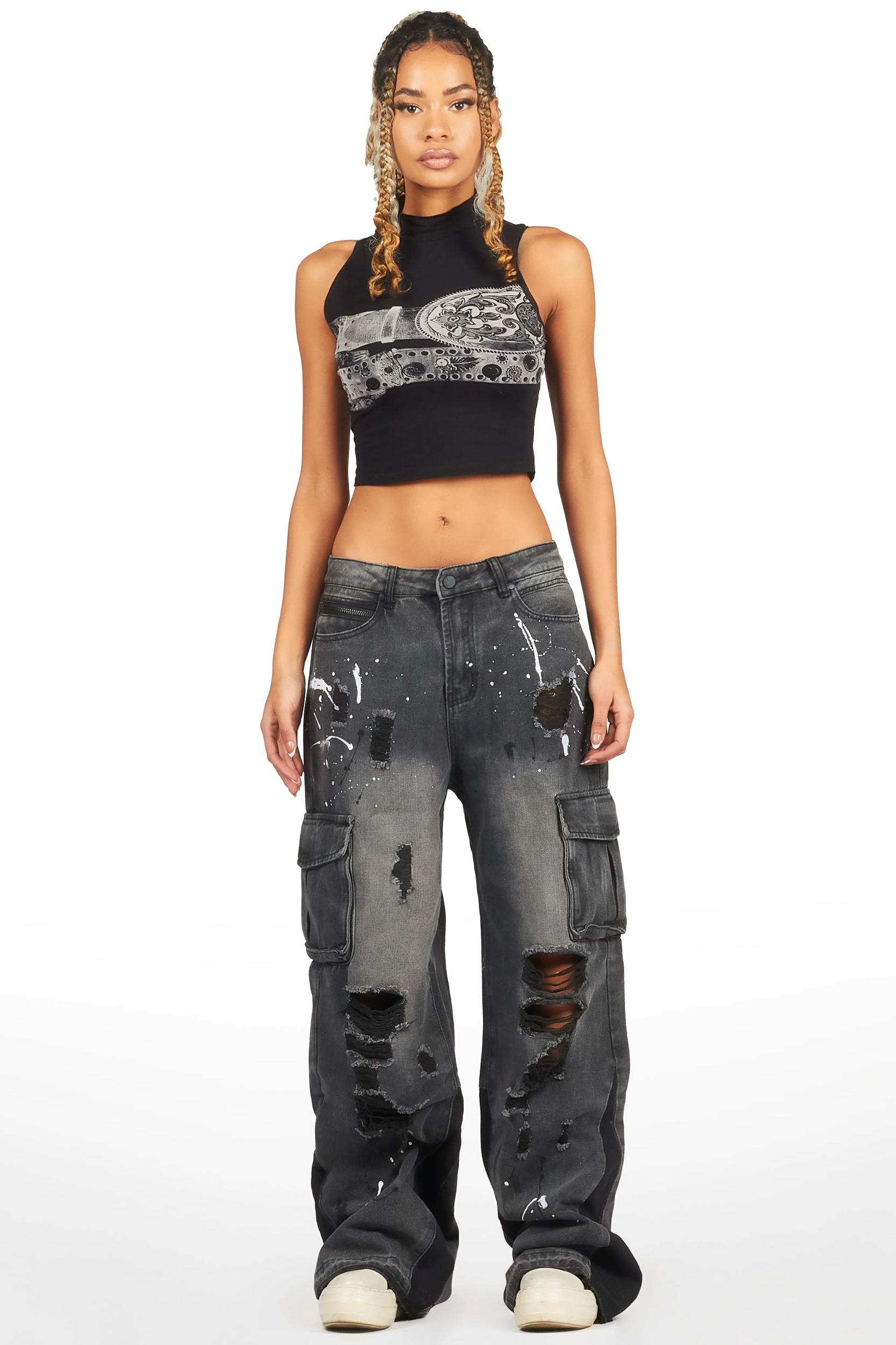 Kyniqua Black Tank Top Female Product Image