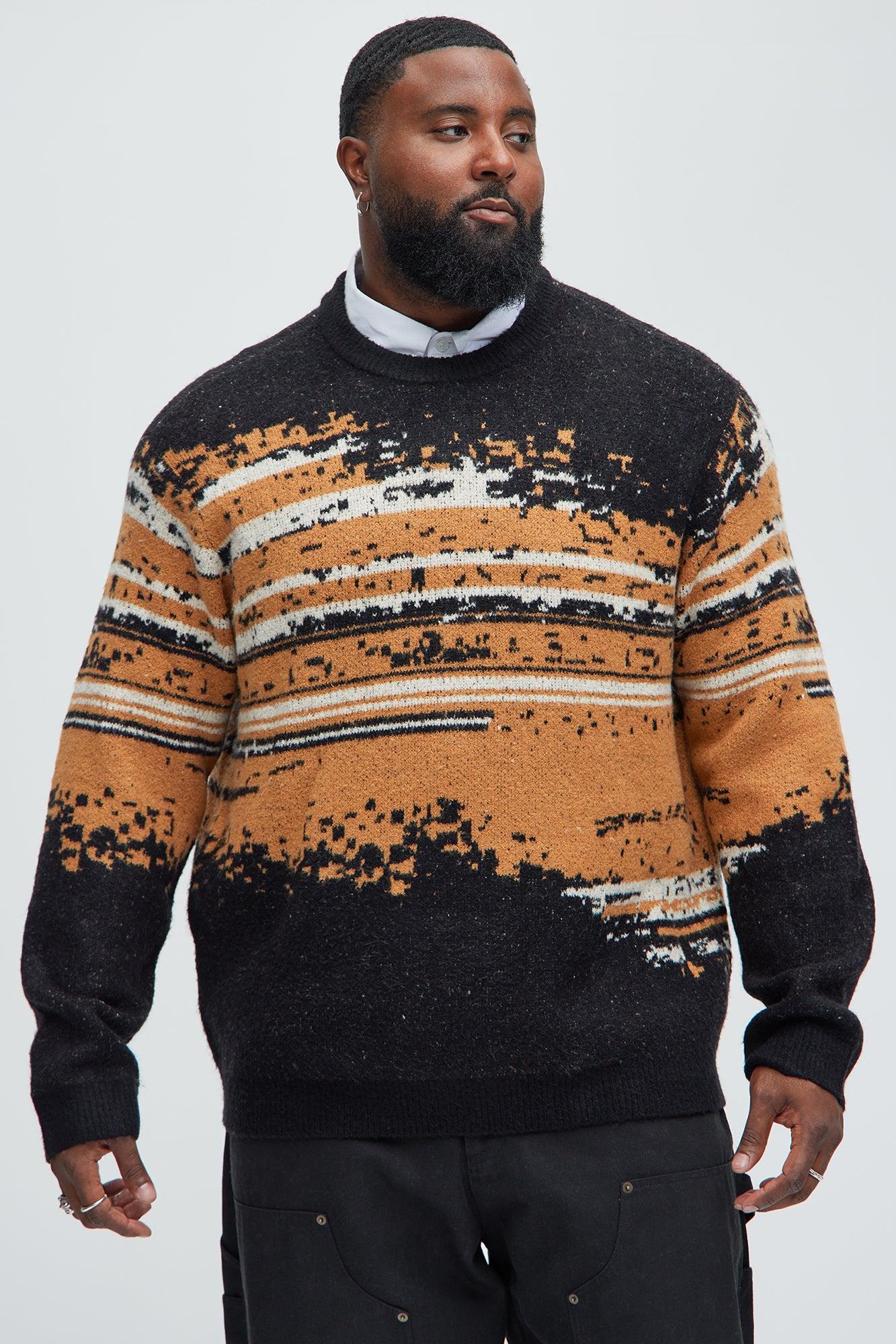 Smyth Crewneck Sweater - Brown Combo Product Image