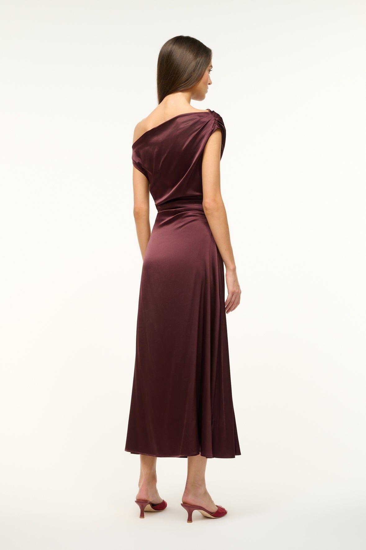 PHARE SILK DRESS | MERLOT Product Image