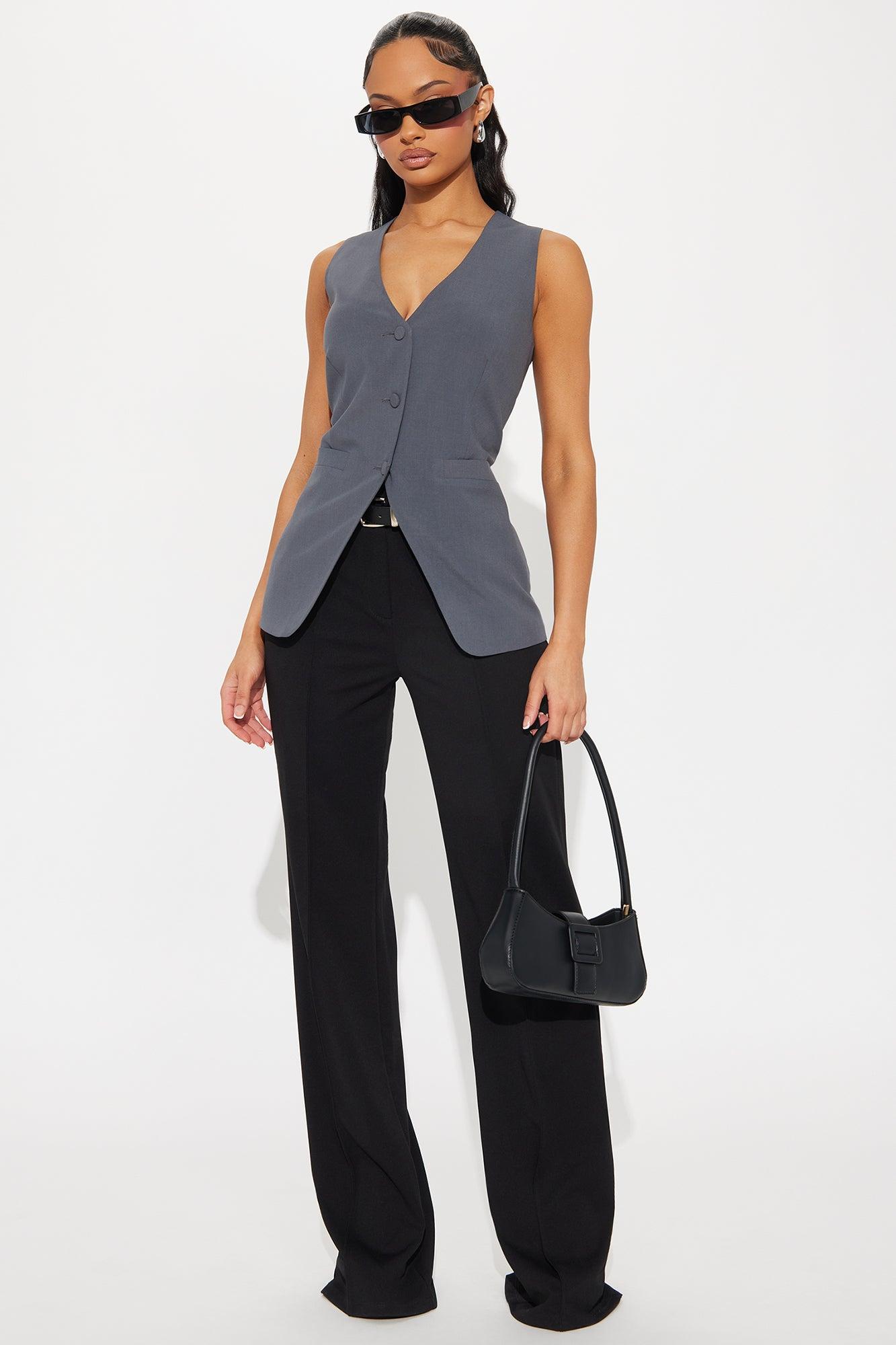 The Carmen Vest - Charcoal Product Image