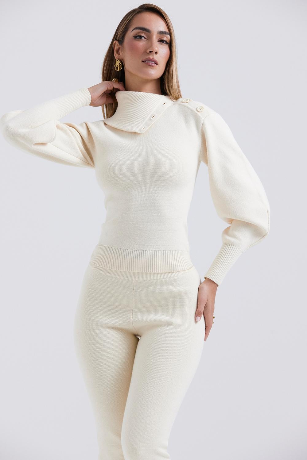 Adelita  cream cashmere blend sweater - sale Product Image