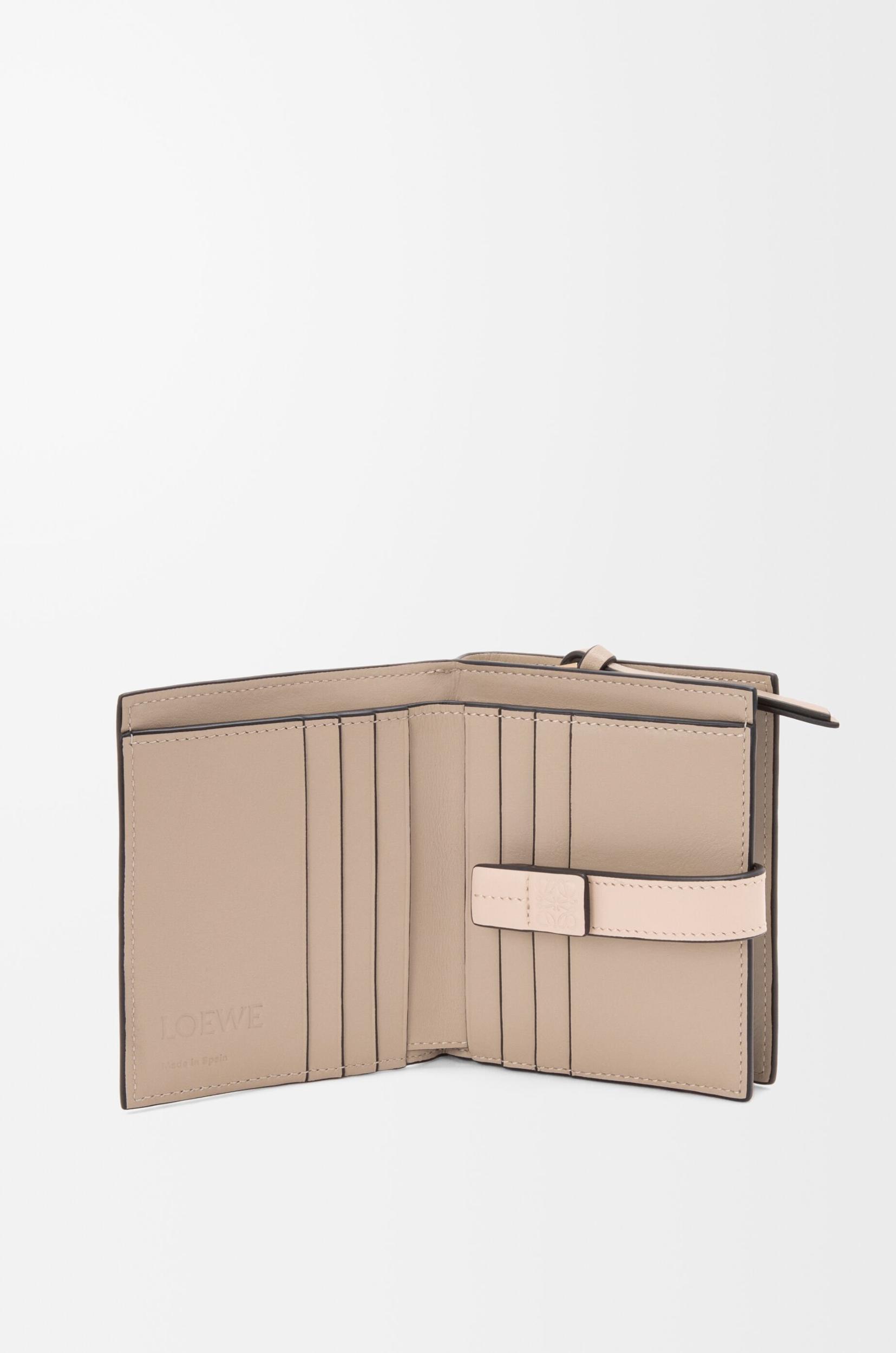 Compact zip wallet in soft grained calfskin Product Image