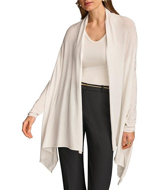 Donna Karan Drape Open Front Cardigan Product Image