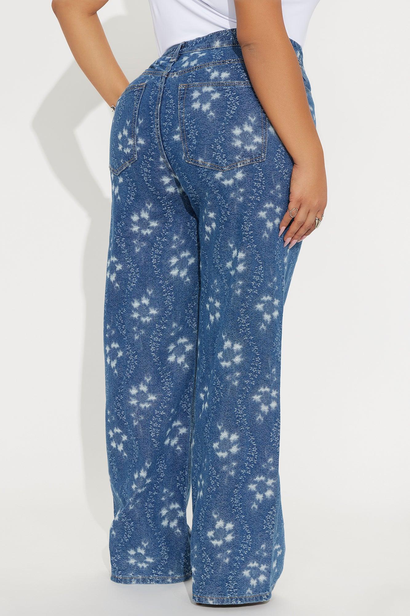 Kaleidoscope Dreams Straight Leg Jeans - Medium Wash Female Product Image