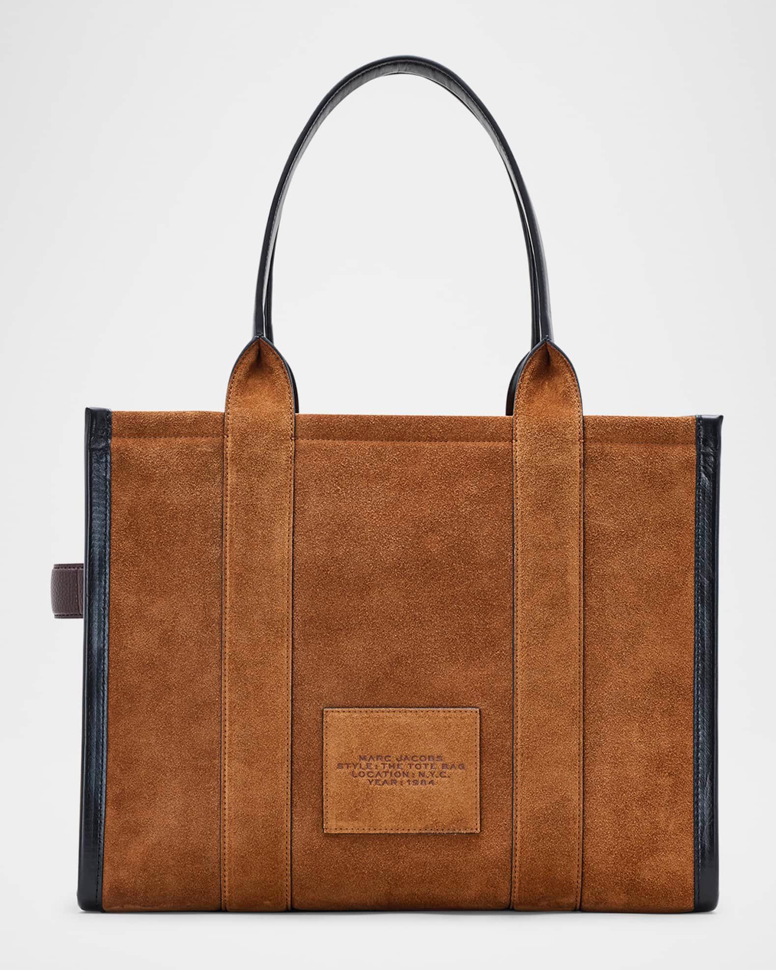 The Large Leather & Suede Tote Bag Product Image