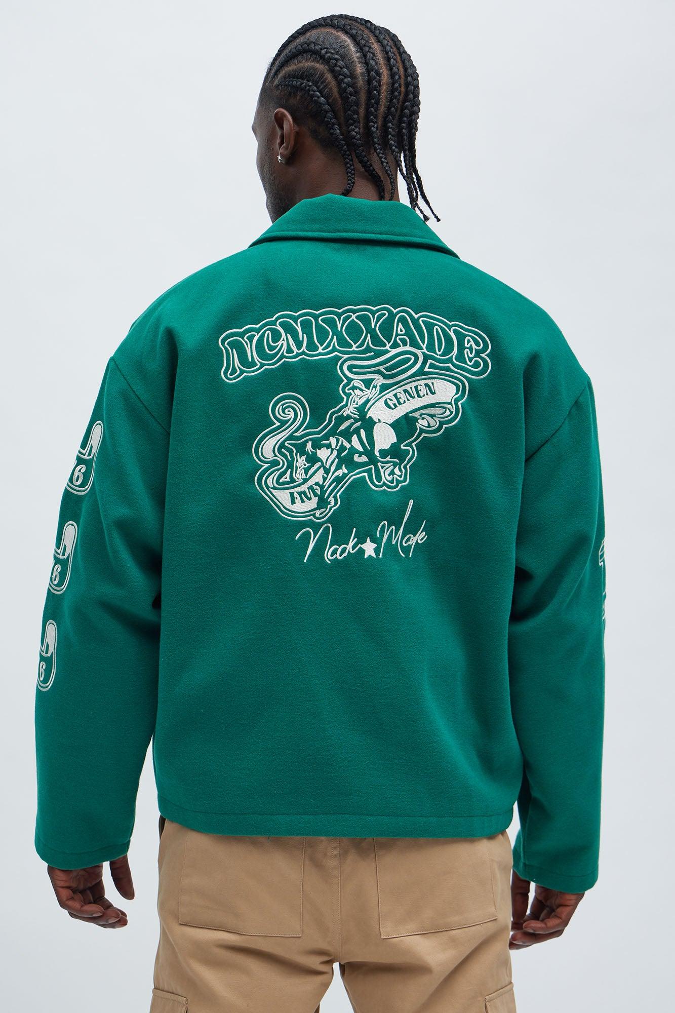 Independence Varsity Jacket - Kelly Green Product Image