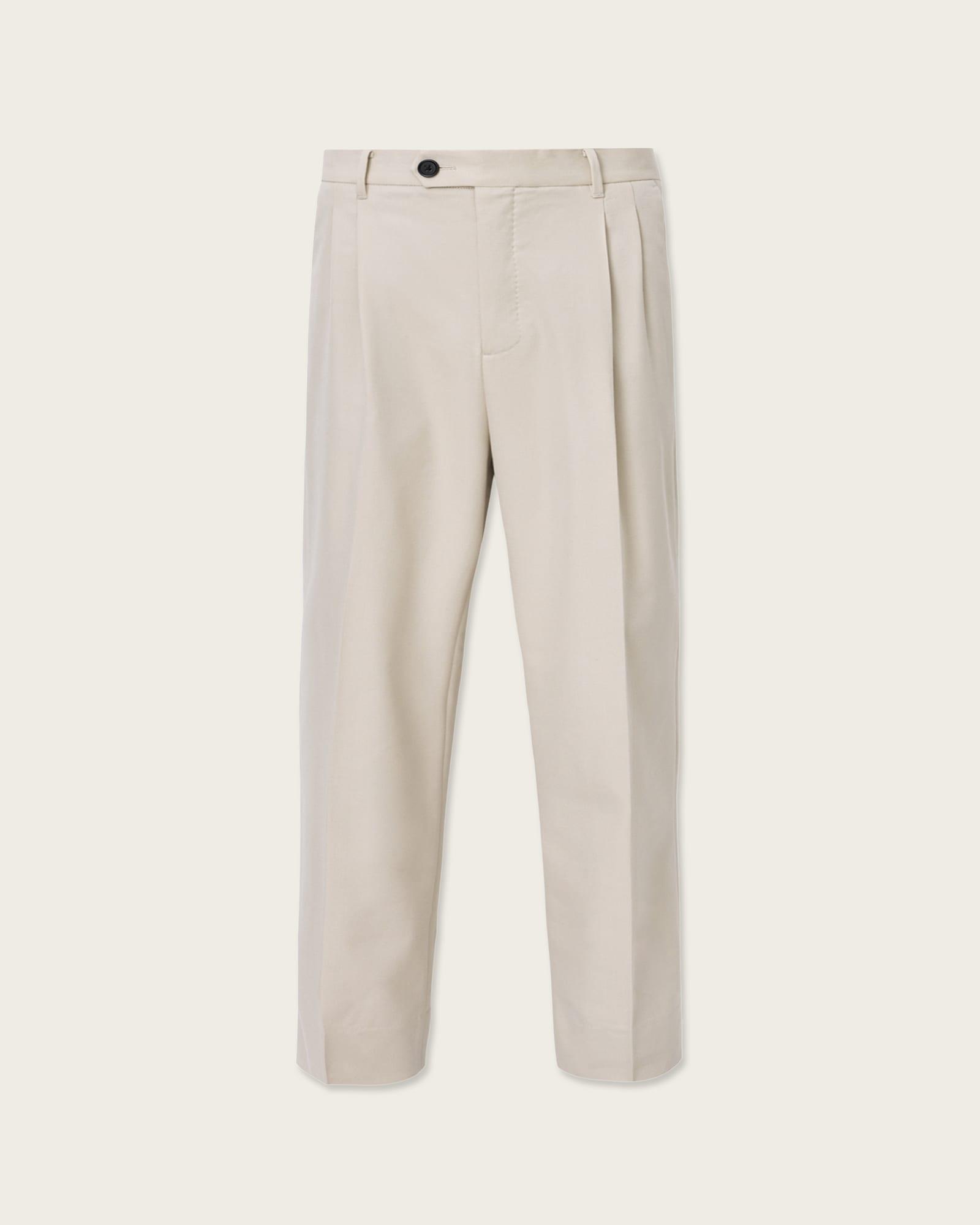 Tallis Straight Leg Pants FEATHER TAUPE | ALLSAINTS US Product Image