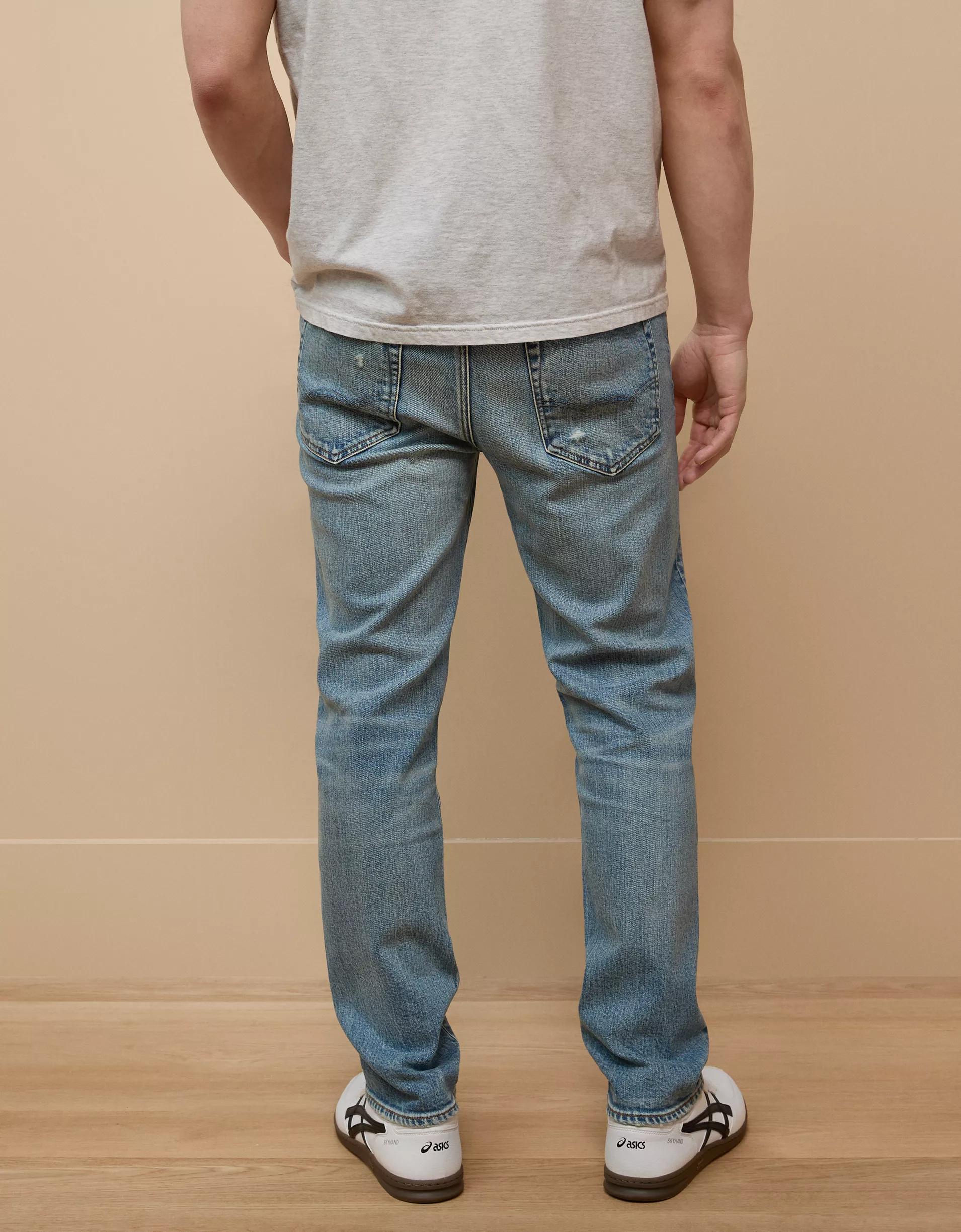 AE EasyFlex Patched Slim Straight Jean Product Image