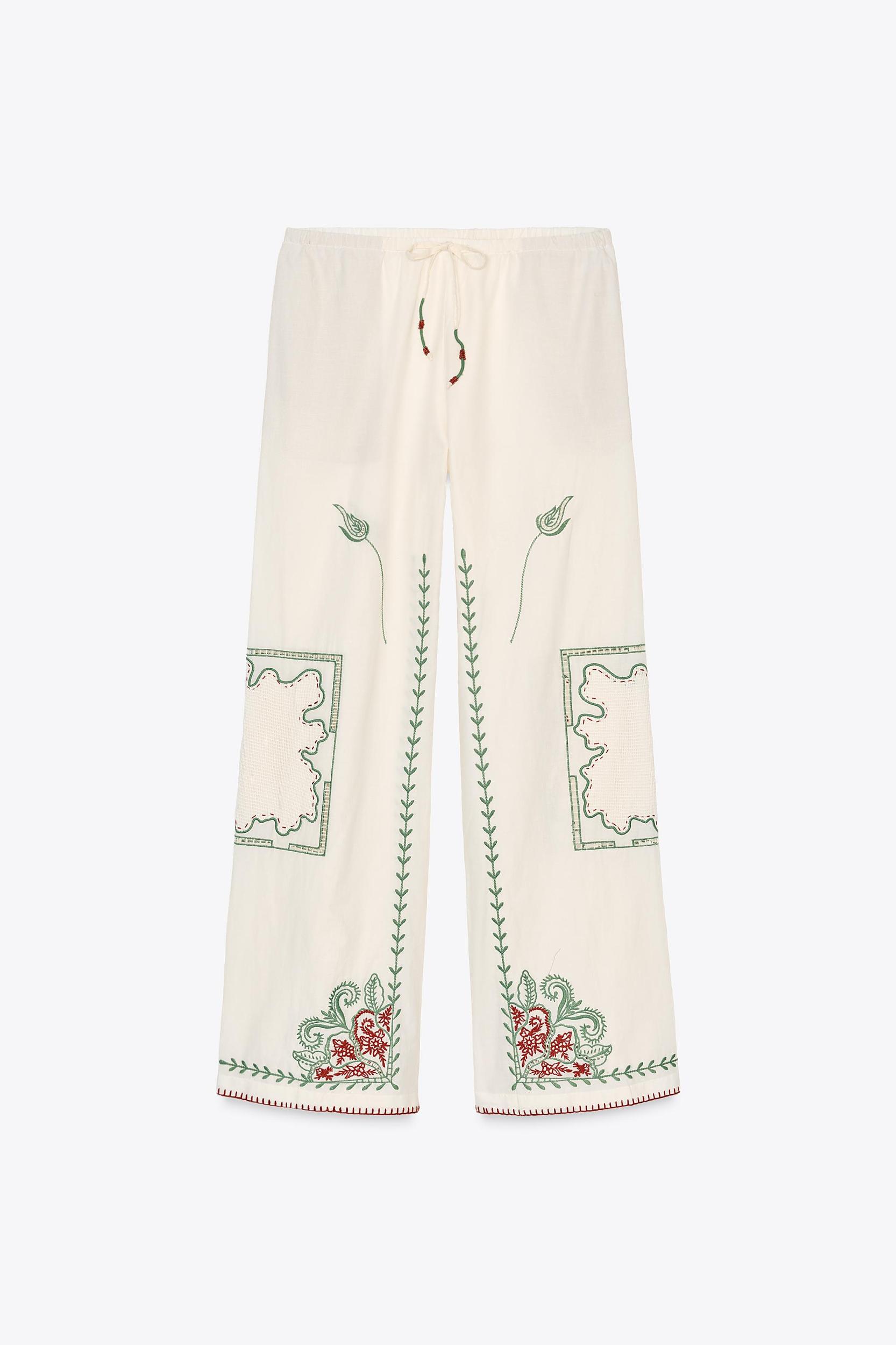 ZW COLLECTION EMBROIDERED PANTS Product Image