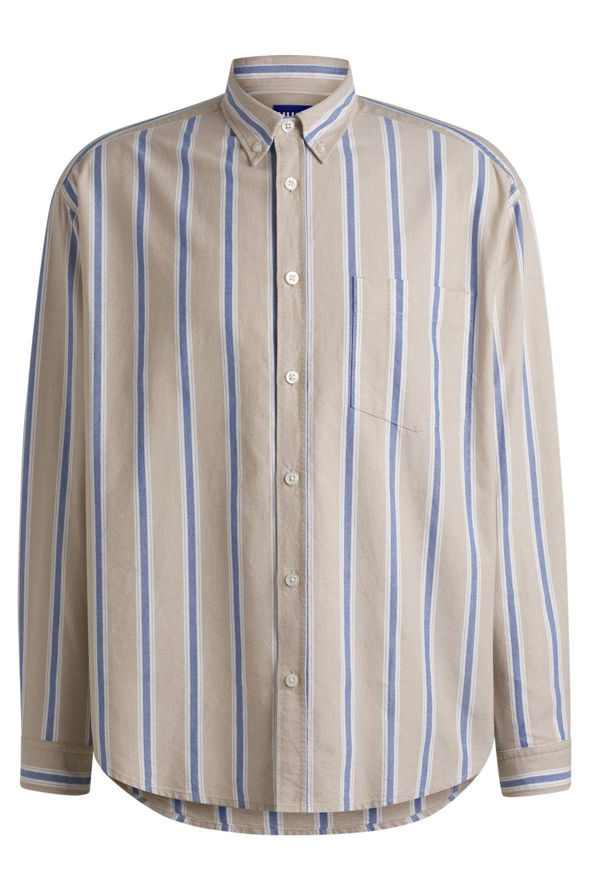 Oversize-fit button-down shirt in Oxford cotton Product Image