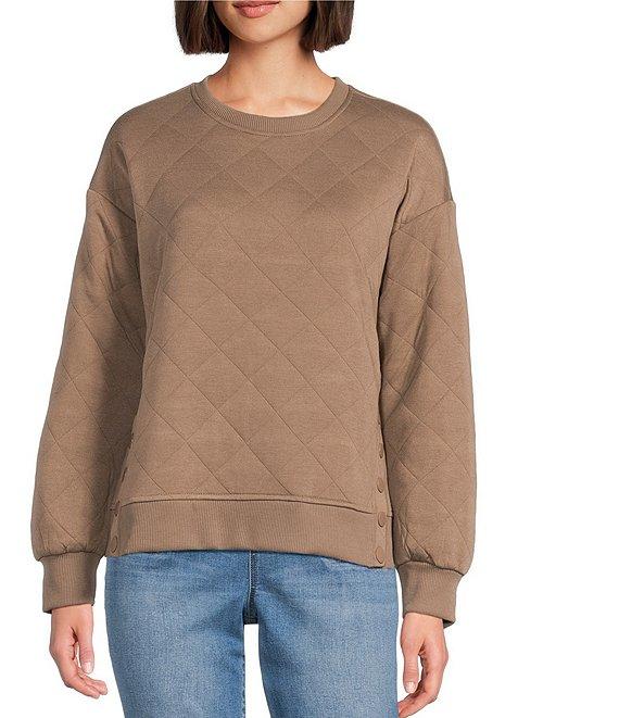 Westbound Quilted Long Sleeve Top Product Image