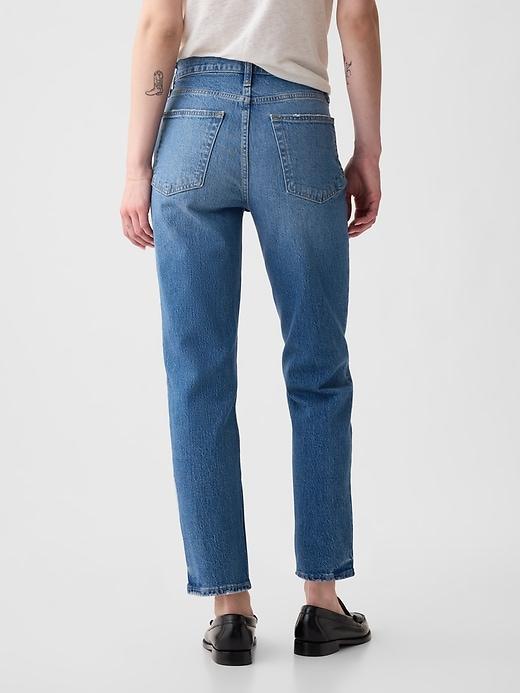 High Rise Cheeky Straight Jeans Product Image