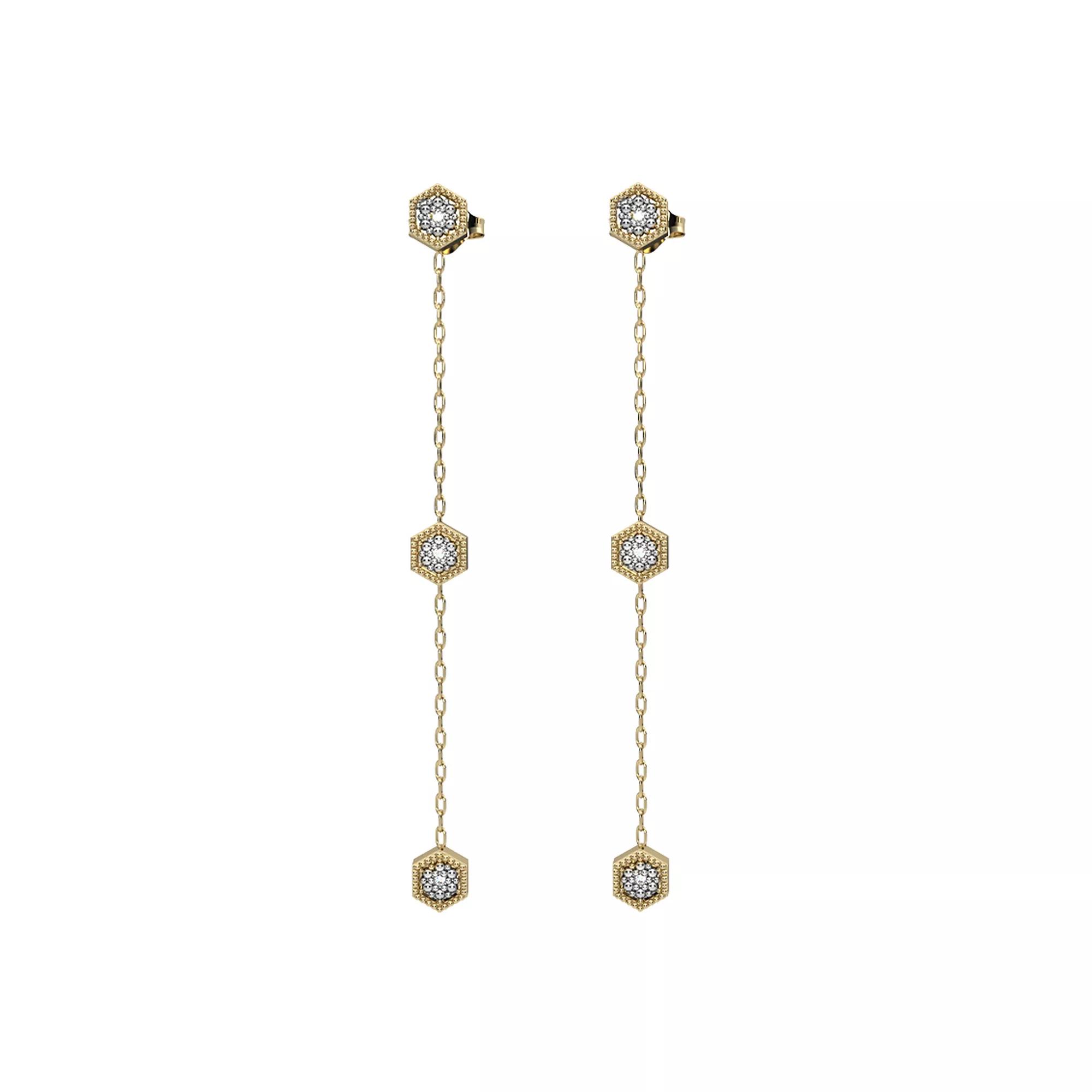 10k Gold Diamond Accent Drop Earrings, Women's Product Image