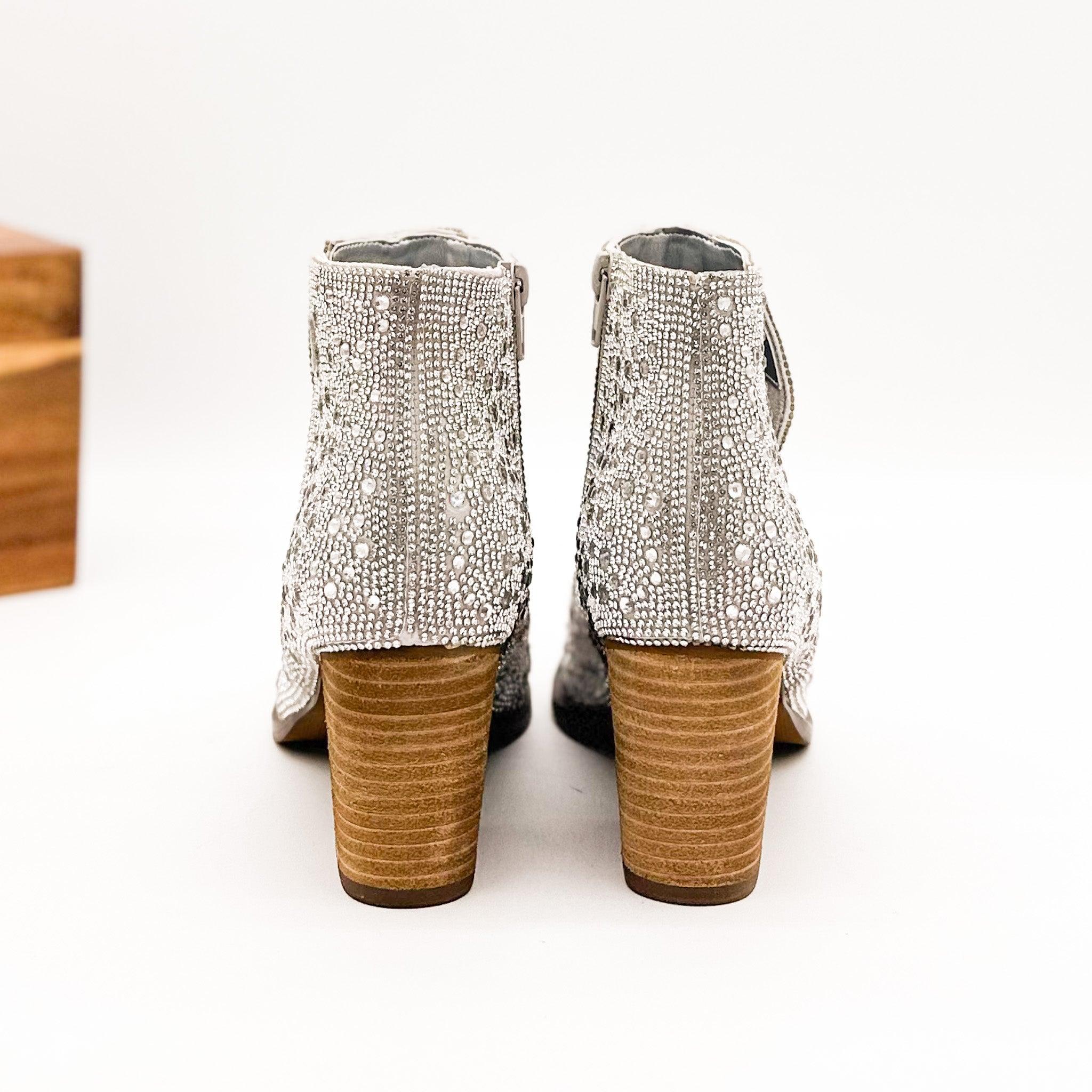 Shine Star Rhinestone Bootie in Silver (Online Exclusive) Product Image