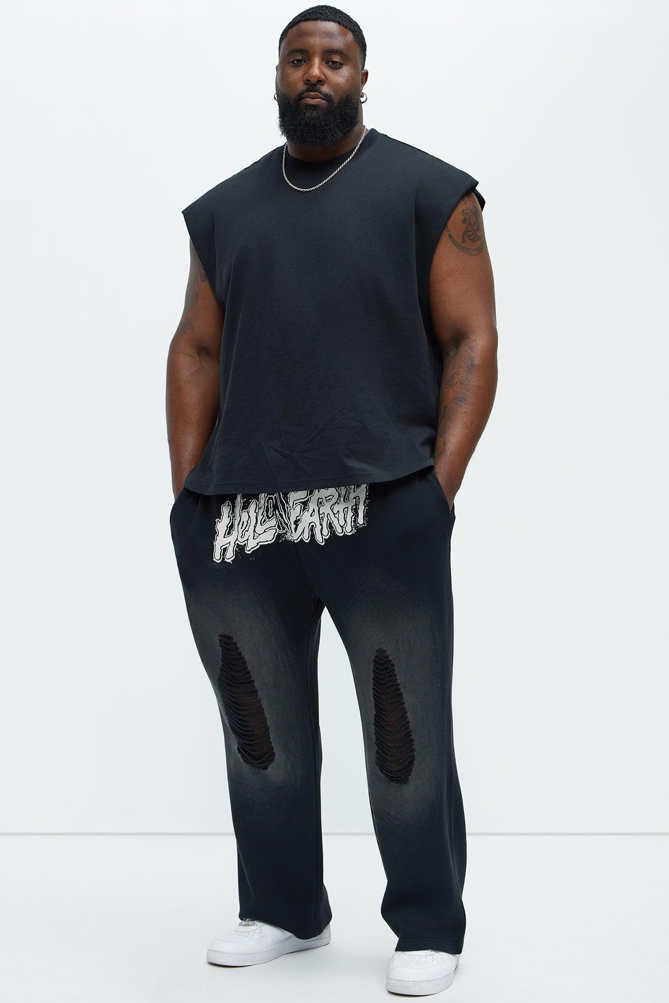 Tyson Hell On Earth Straight Sweatpants - Black Product Image