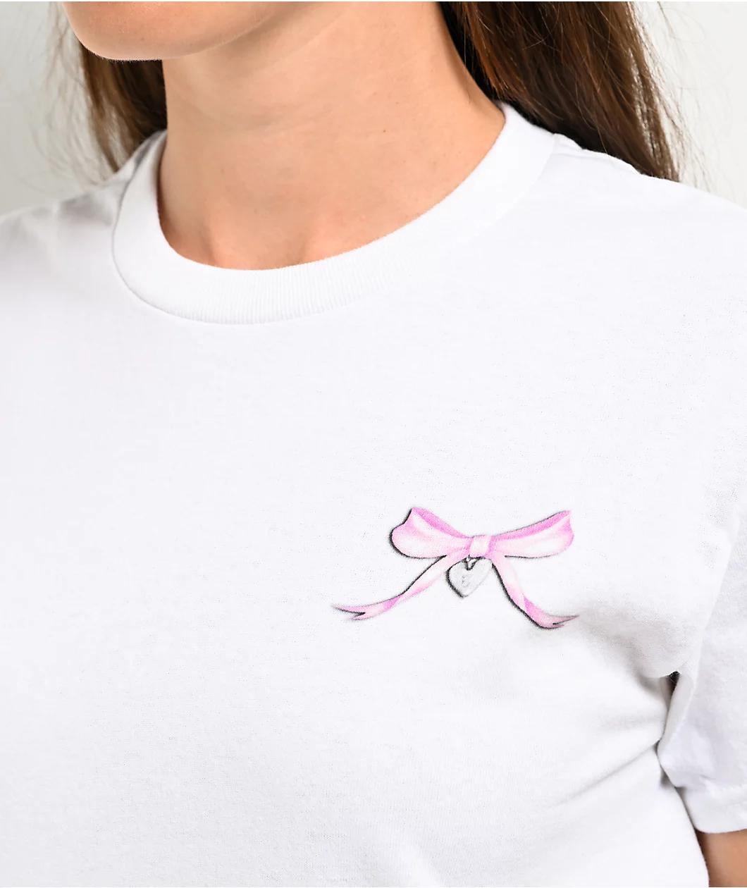 Empyre Ribbons n Bows White T- Shirt Product Image