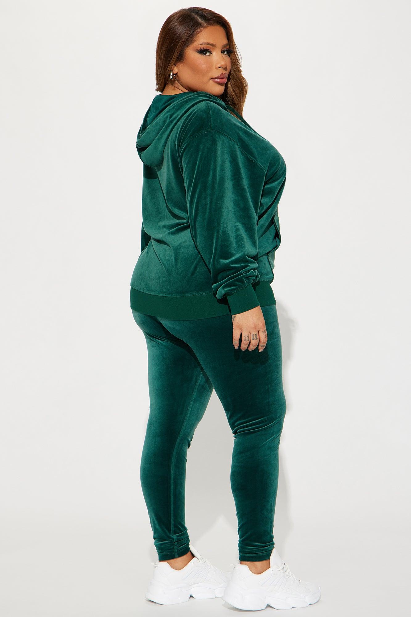 OG Friend Soft Velour Legging Set - Hunter Product Image