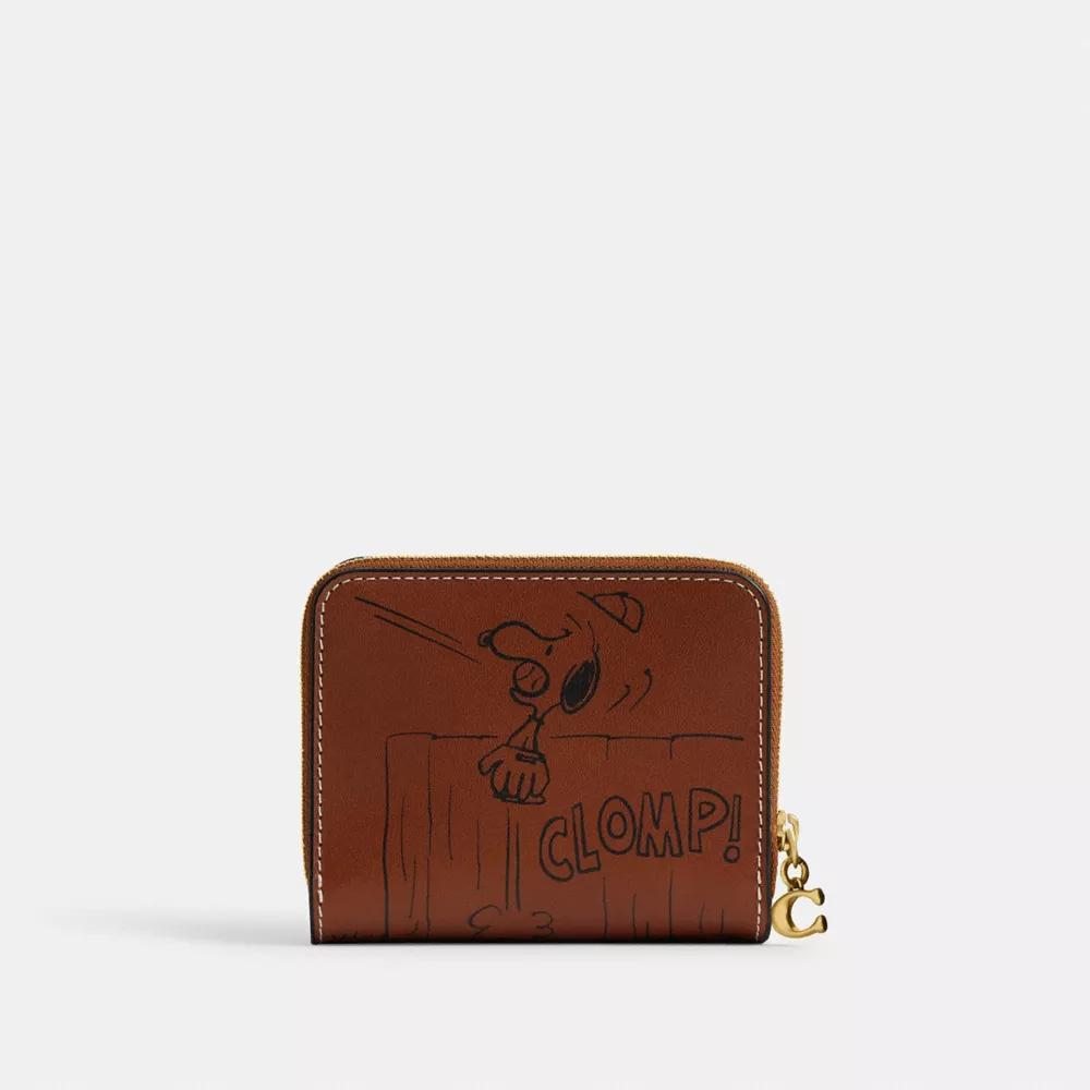 Coach X Peanuts Essential Billfold Wallet With Newspaper Print Product Image