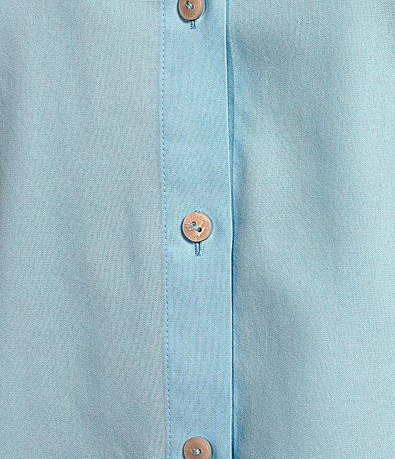 Foxcroft Gwen Point Collar 3/4 Sleeve Soft Cotton Shirt Product Image