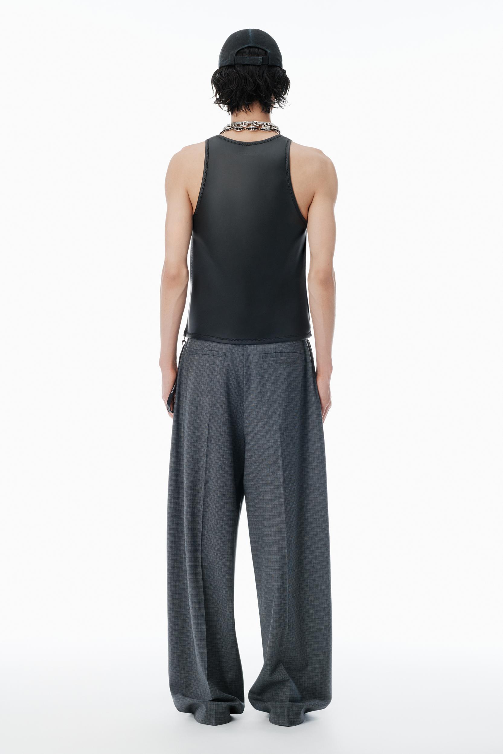 Dark Grey Wool-blend Pants  Product Image