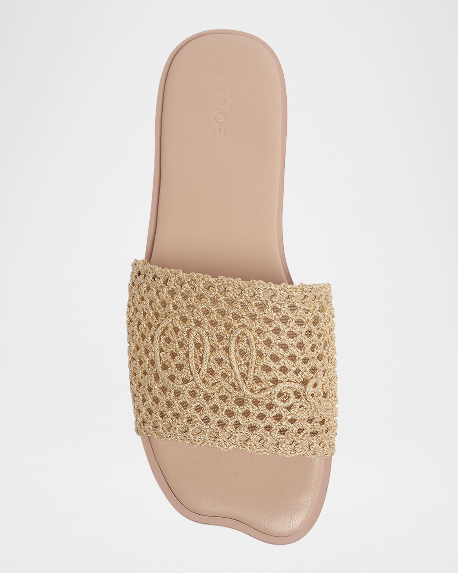Soleil Crochet Slide Sandals Product Image