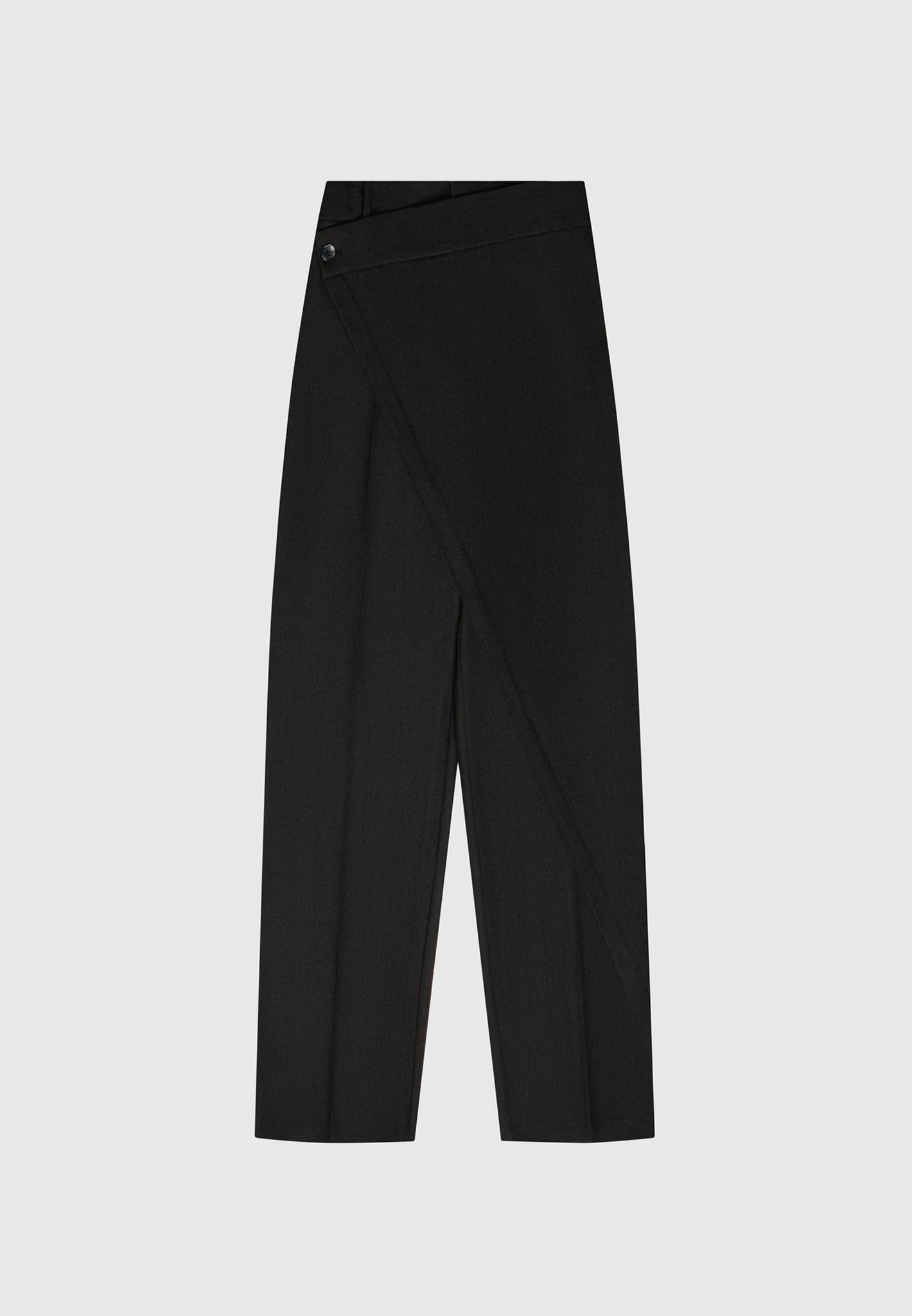Colette - Wrap Tailored Trousers - Black Female Product Image