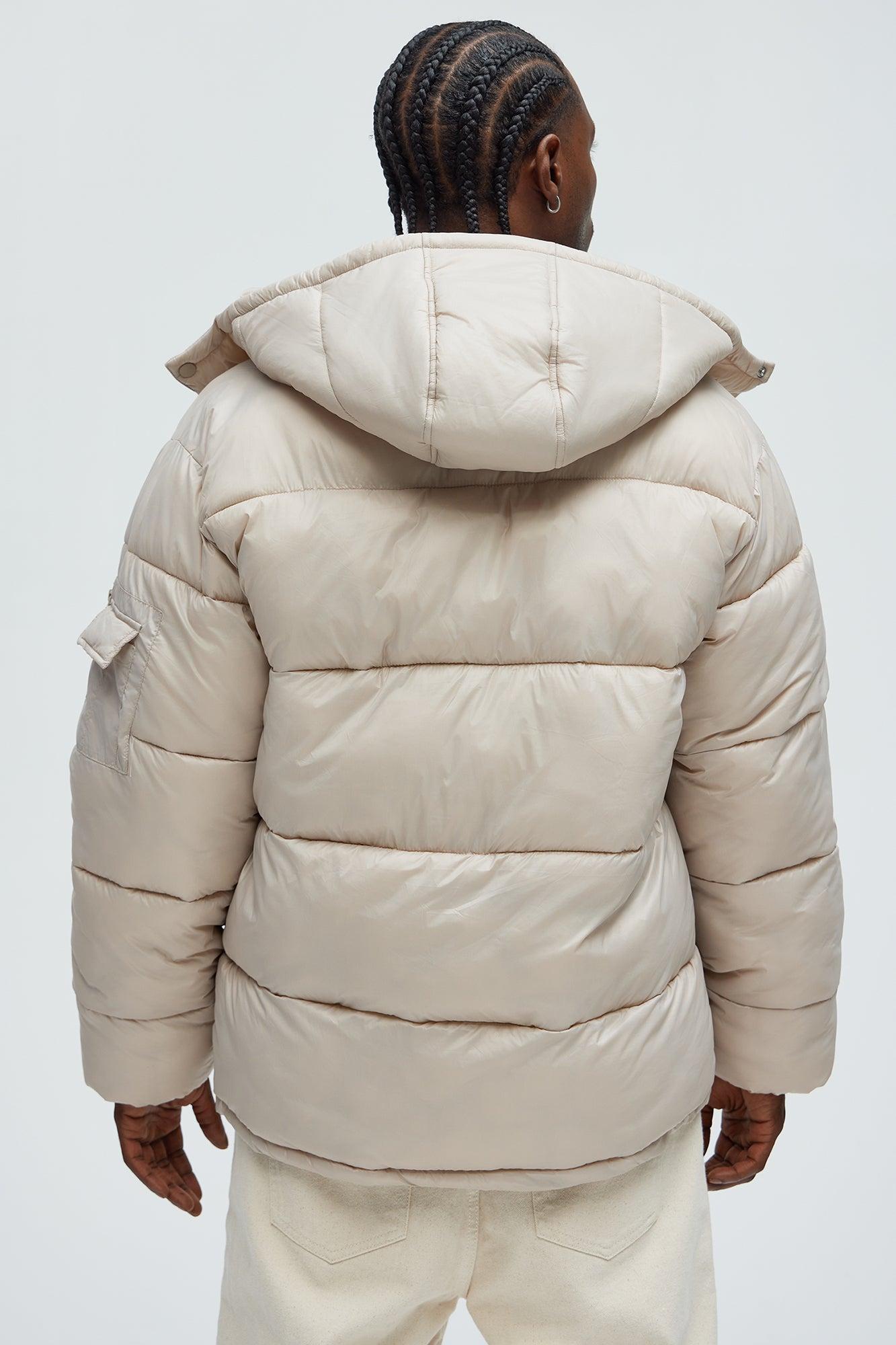 Nixer Puffer Jacket - Tan Male Product Image