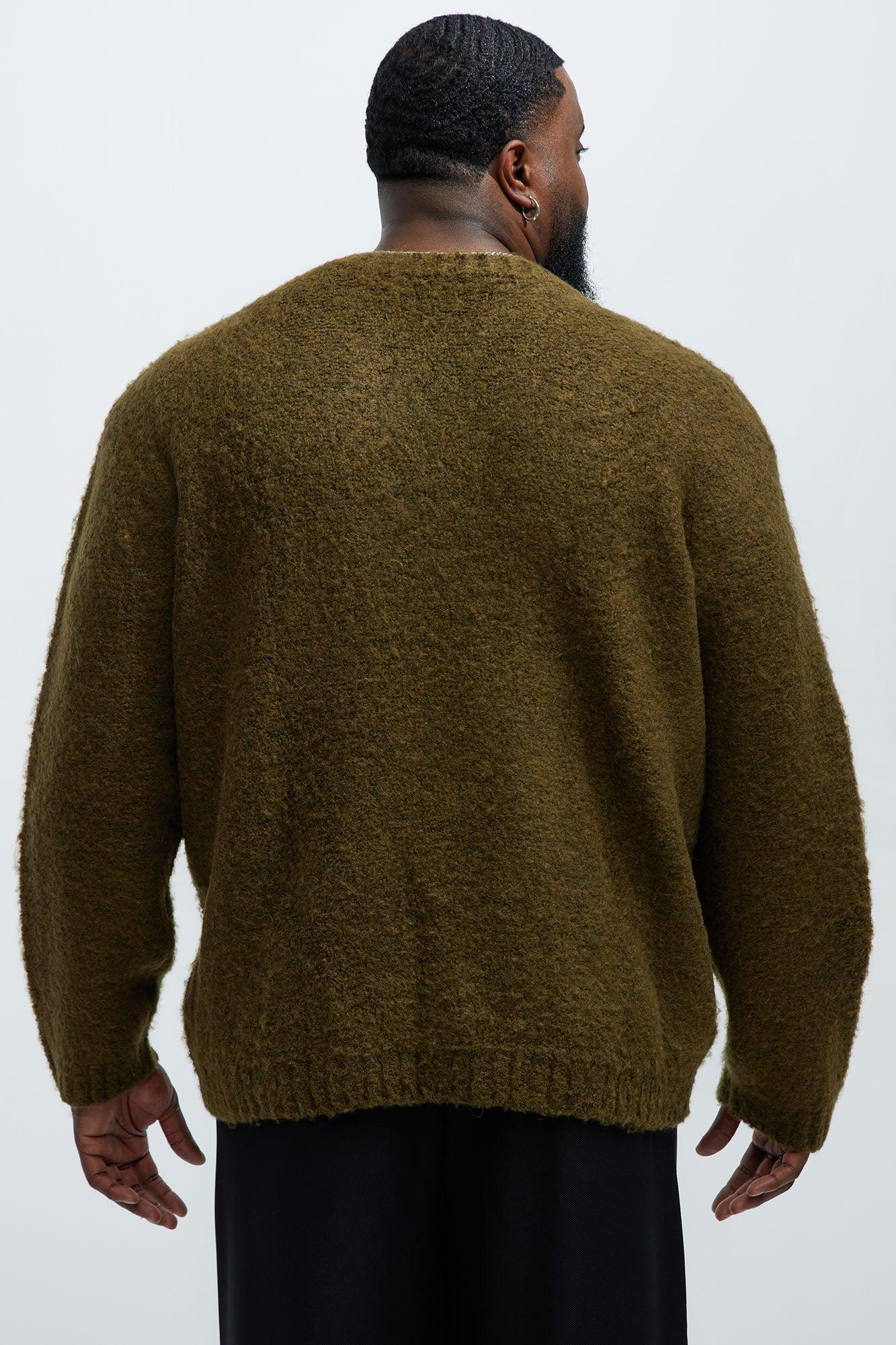 Always Here Crewneck Sweater - Olive Product Image