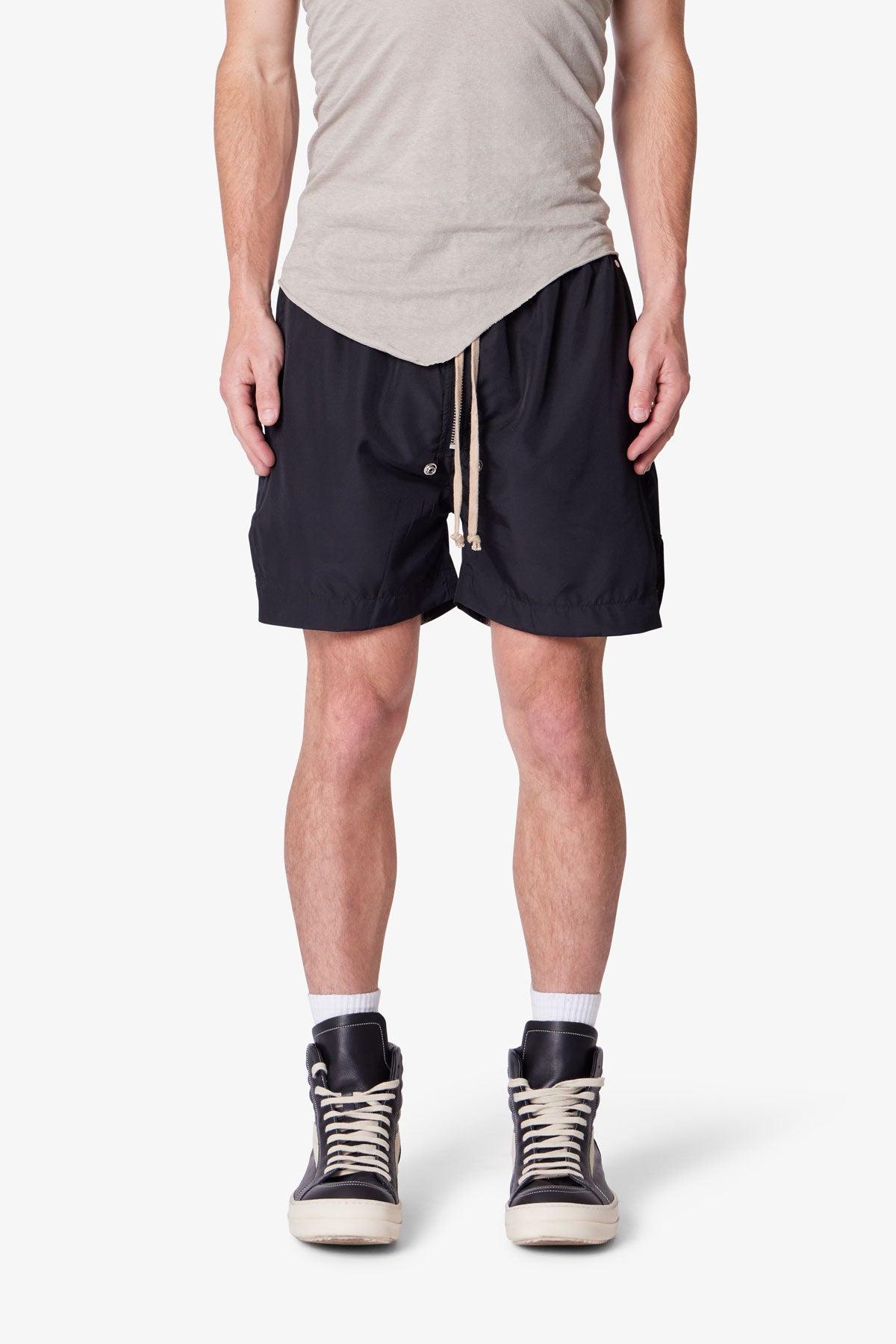 Lightweight Zippered Shorts - Black Product Image